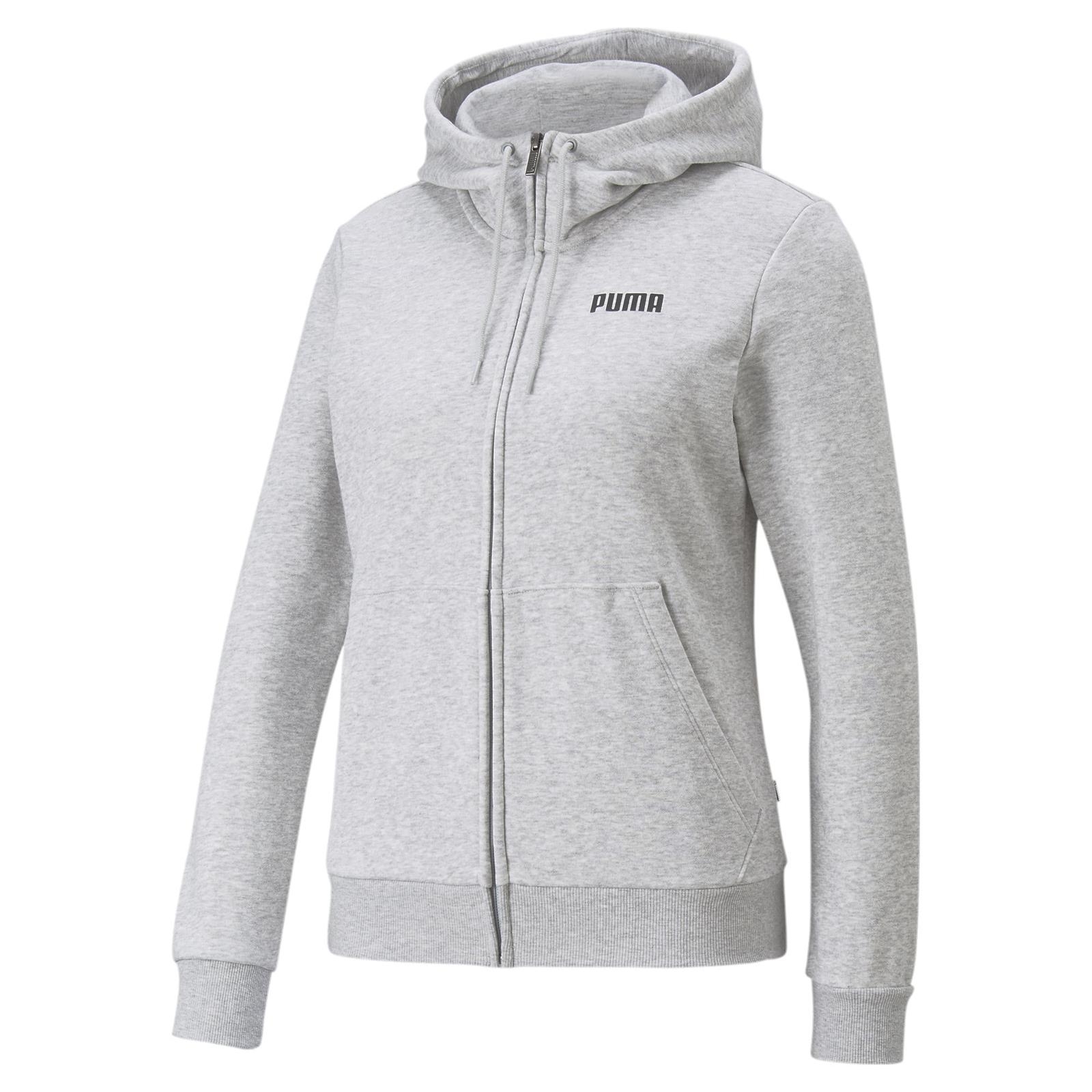 Bluza z kapturem damska Puma ESS FULL-ZIP FL szara 84720102