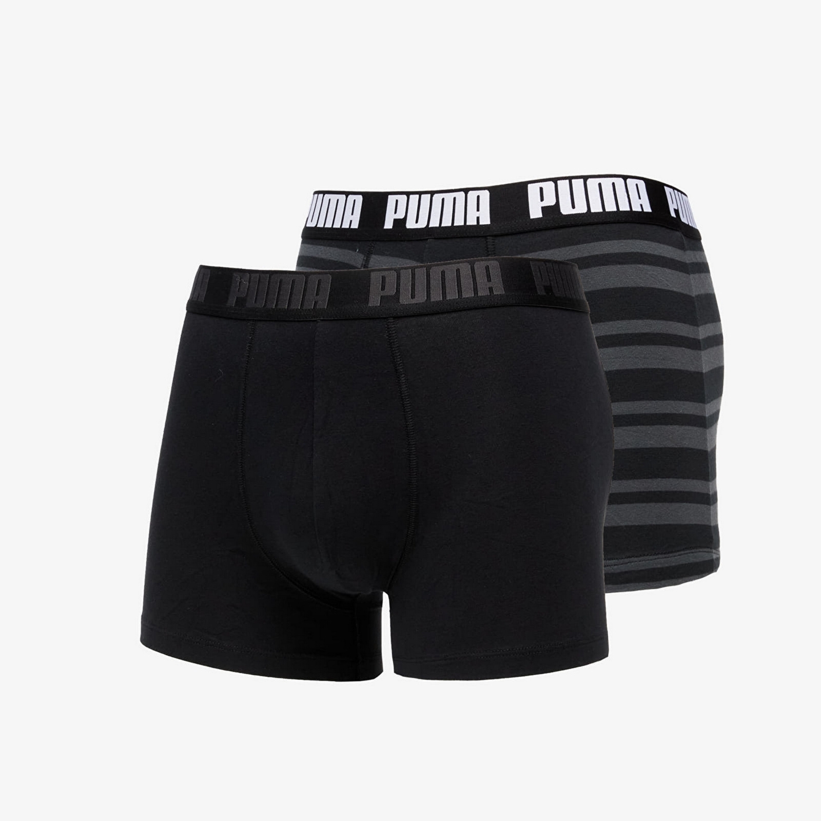 Bokserki m�skie Puma HERITAGE STRIPE 2-PACK czarne 90783805
