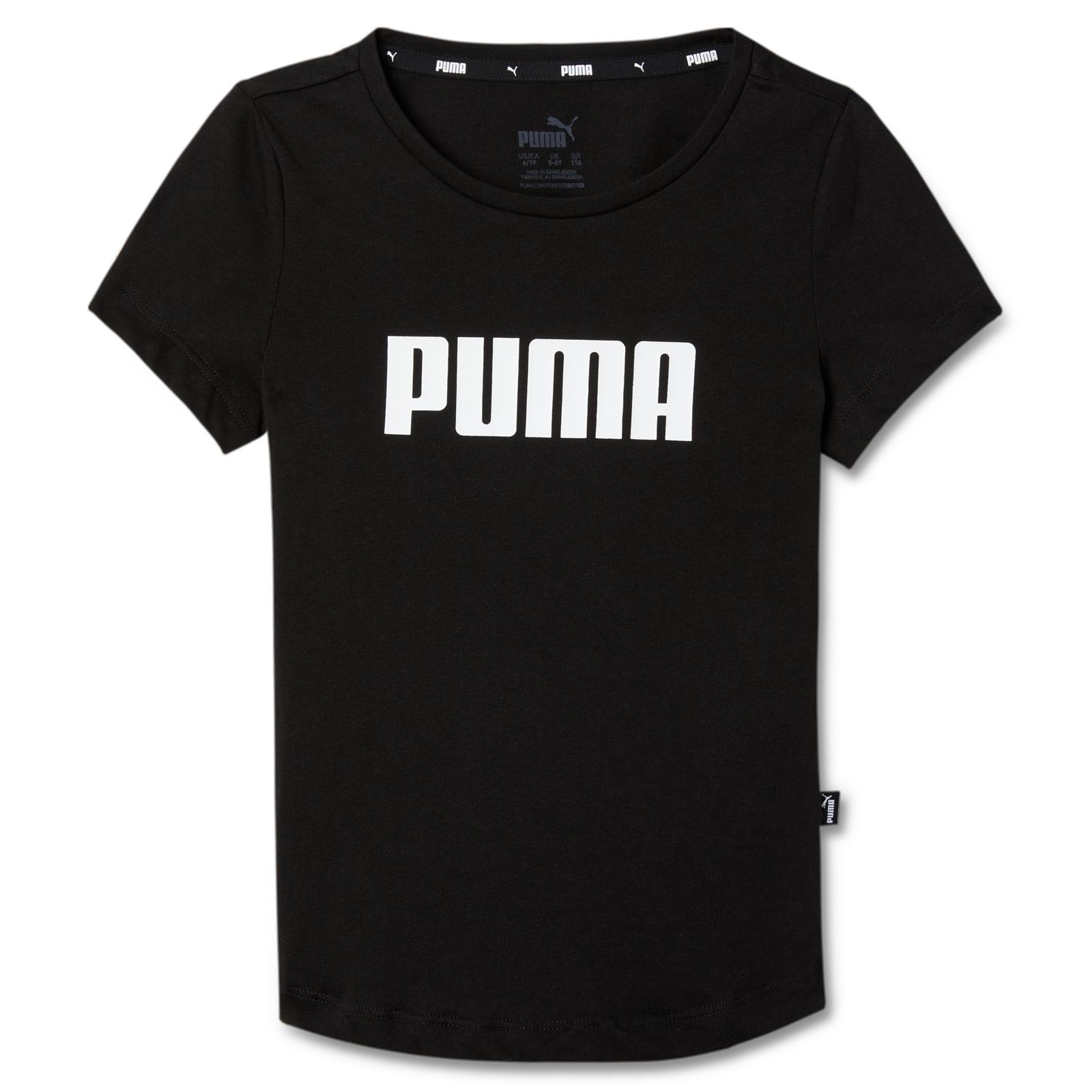 Koszulka dziewczca Puma ESSENTIALS czarna 84758603