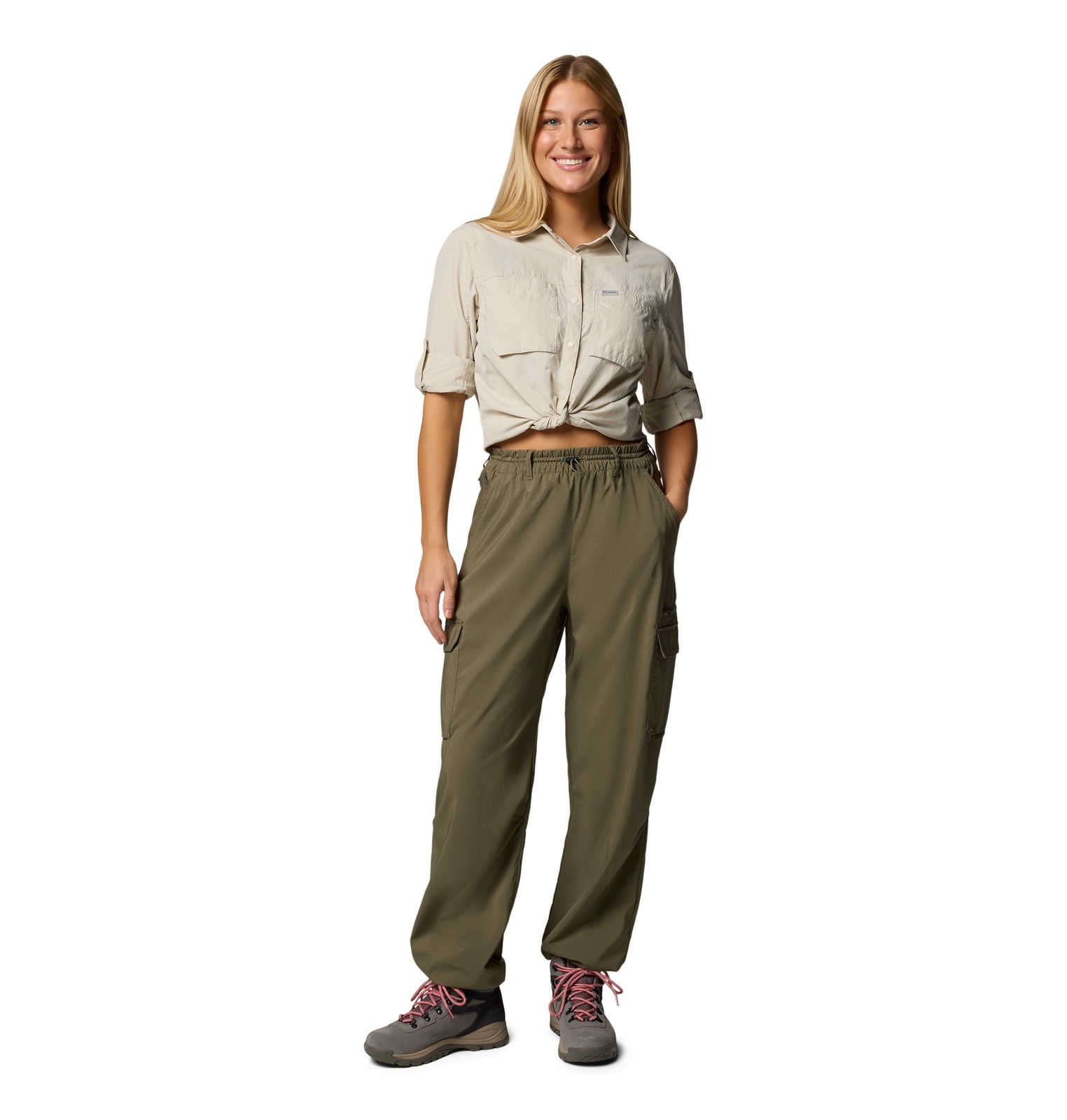 Spodnie trekkingowe damskie Columbia SKIEN VALLEY CARGO zielone 2119143397