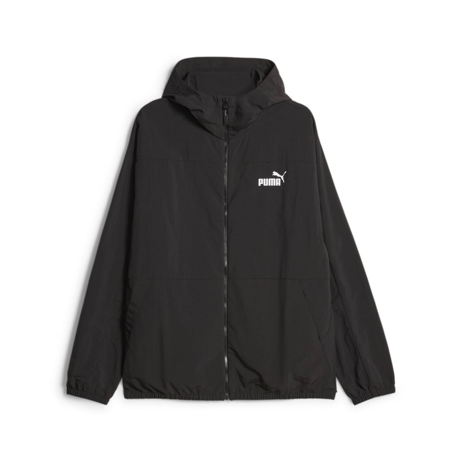 Kurtka z kapturem mska Puma WINDBREAKER czarna 67538701