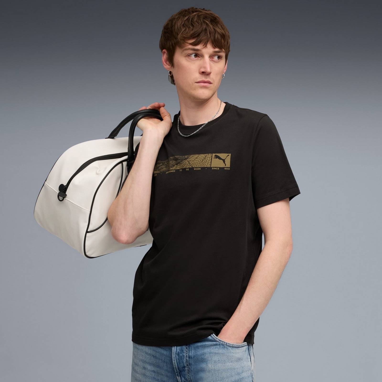 Koszulka m�ska Puma PUMATECH GRAPHIC czarna 68822701