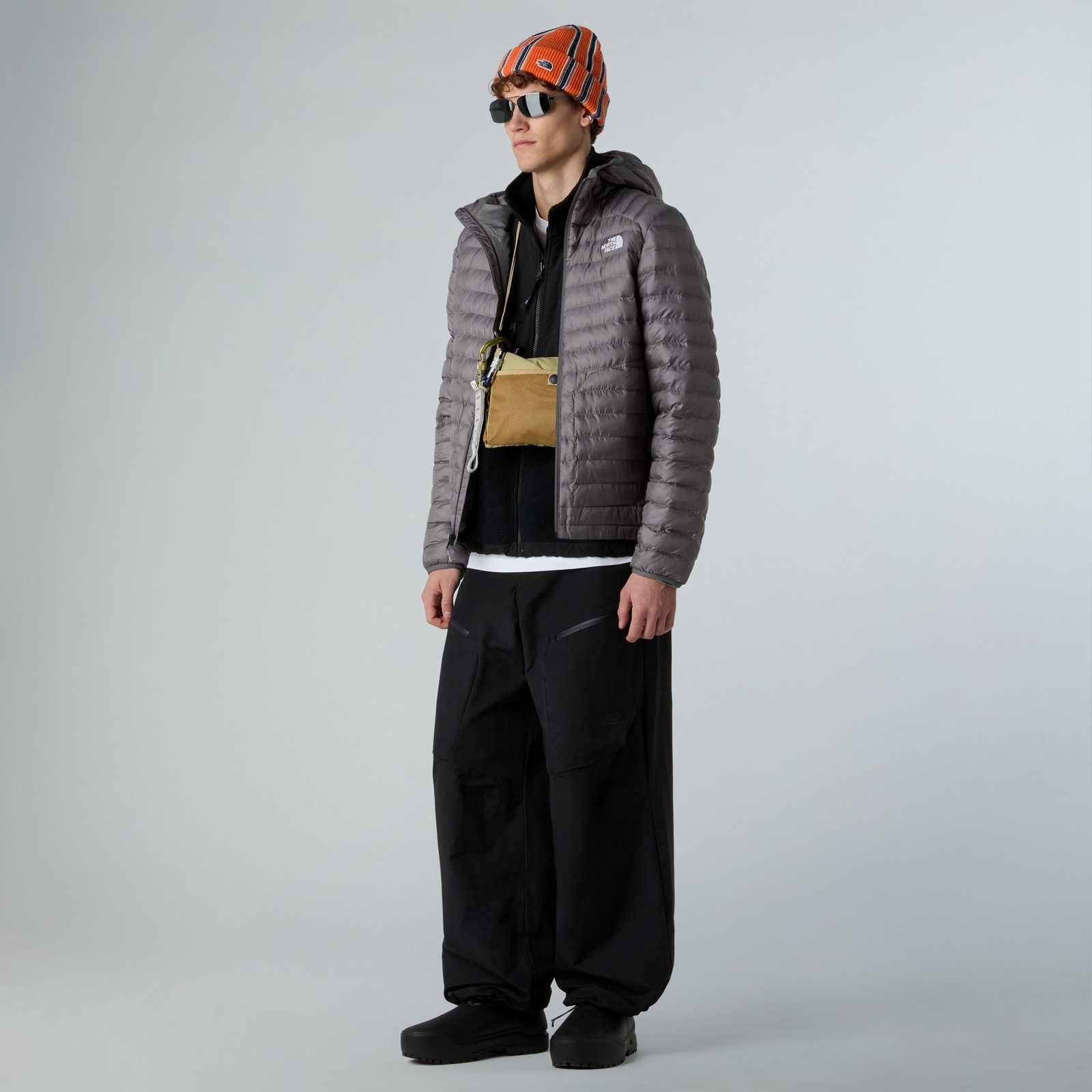 Kurtka z kapturem męska The North Face HUILA SYNTHETIC szara NF0A85A30UZ