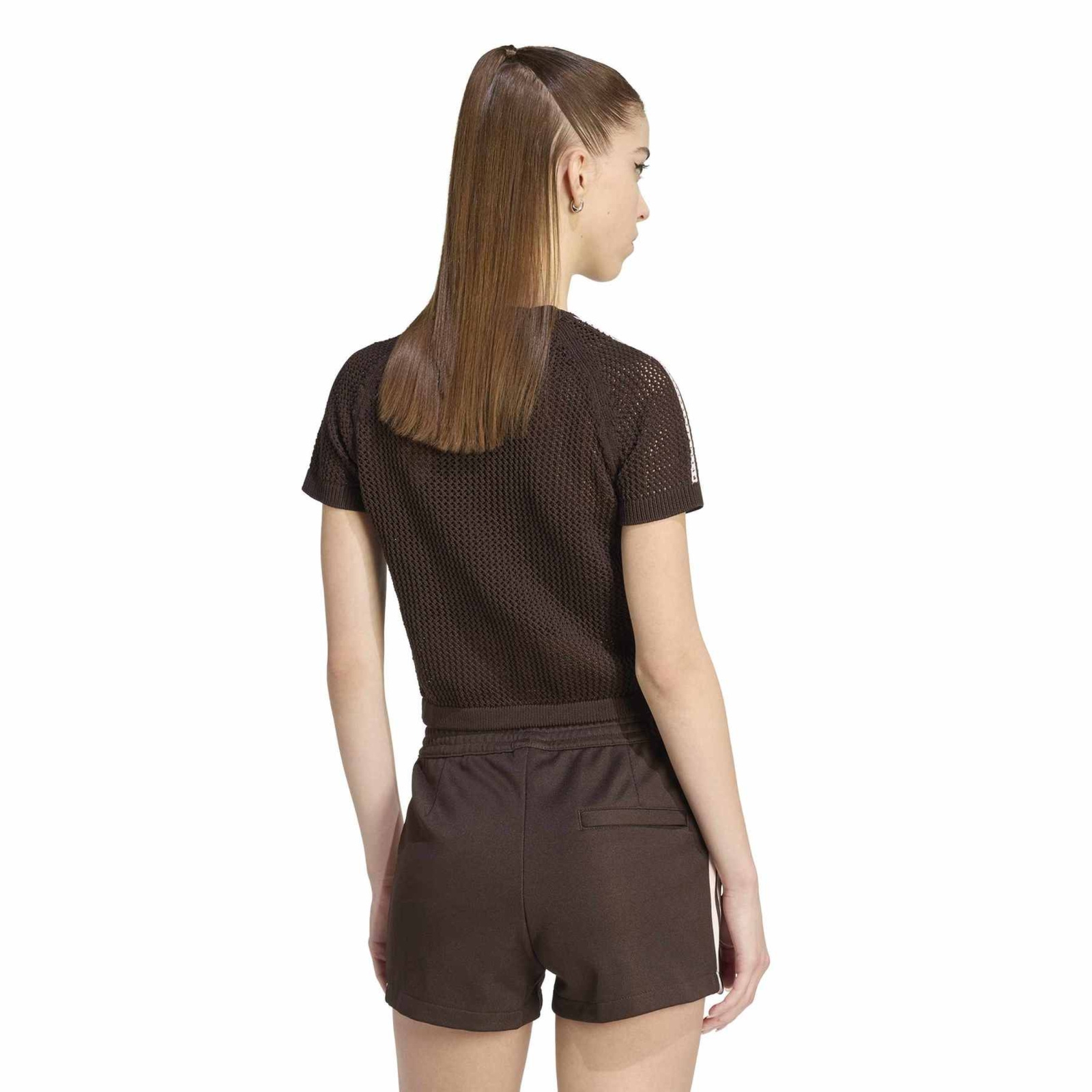 Koszulka damska adidas CROCHET br�zowa KC6480