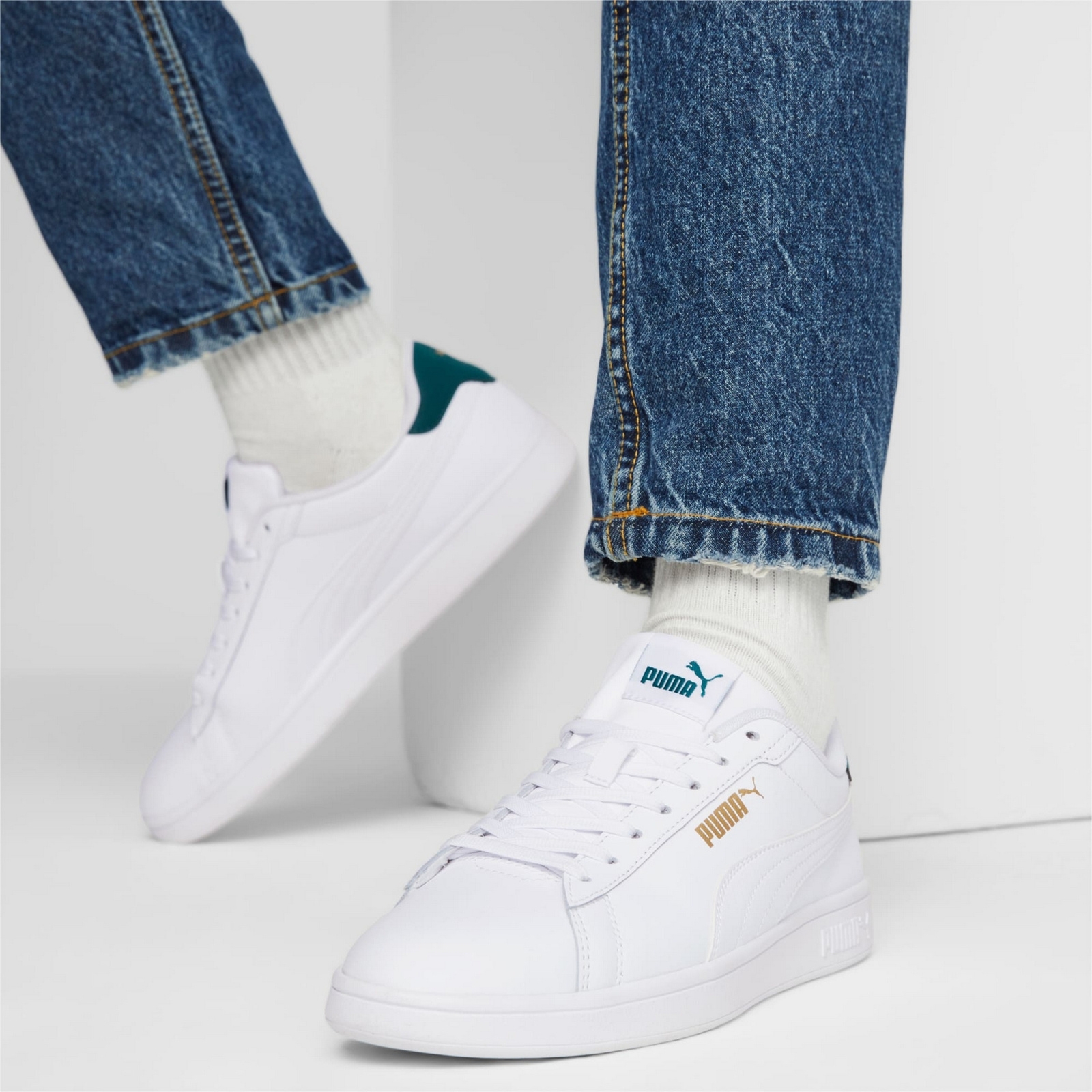 Buty sportowe m�skie Puma SMASH 3.0 L bia�e 39098714