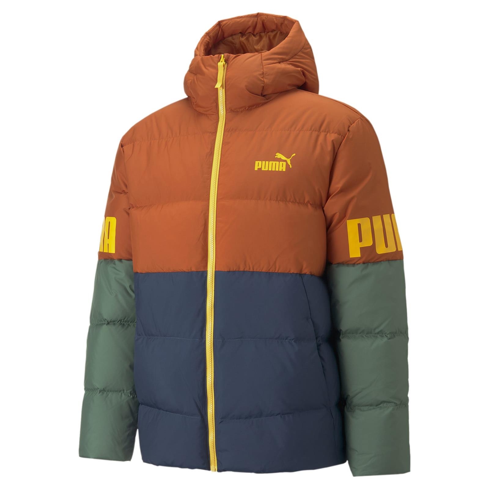 Kurtka z kapturem mska Puma POWER DOWN PUFFER wielokolorowa 84933564