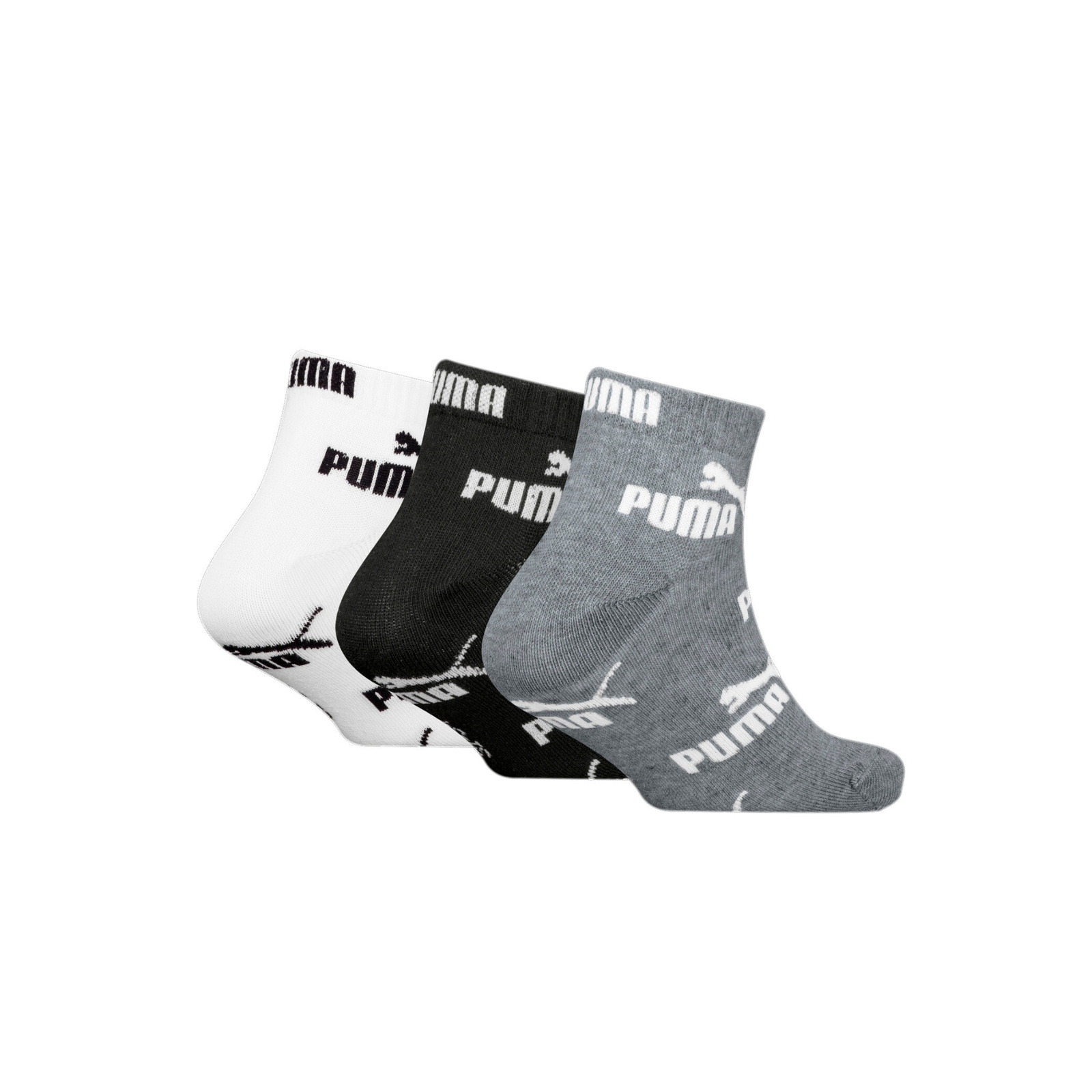 Skarpety dziecice Puma ELEMENTS GRAPHIC QUARTER 3-PACK wielokolorowe 93876301
