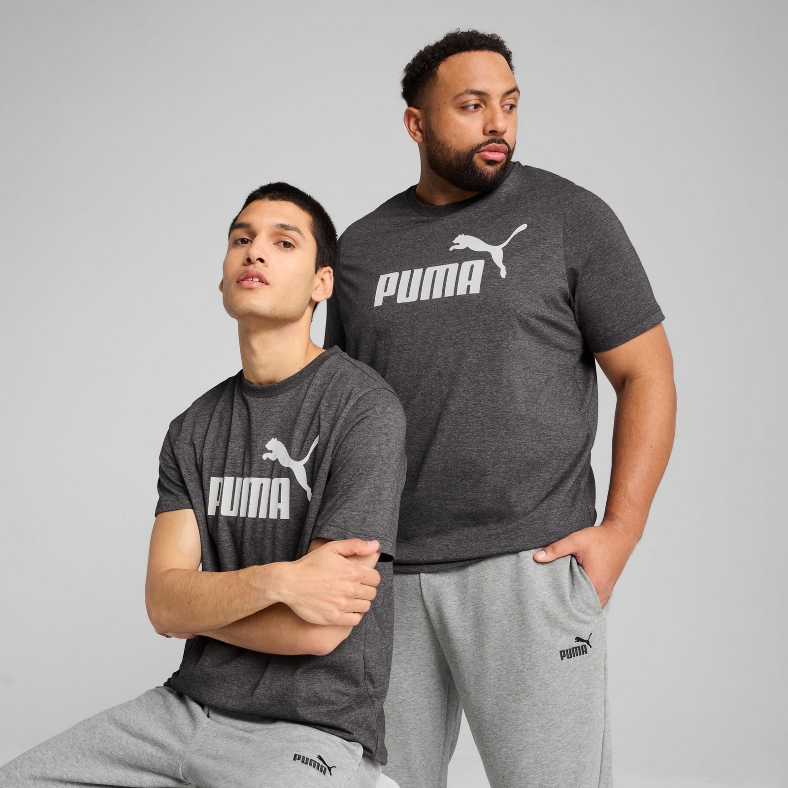 Koszulka m�ska Puma ESS NO.1 LOGO HEATHER szara 68255001