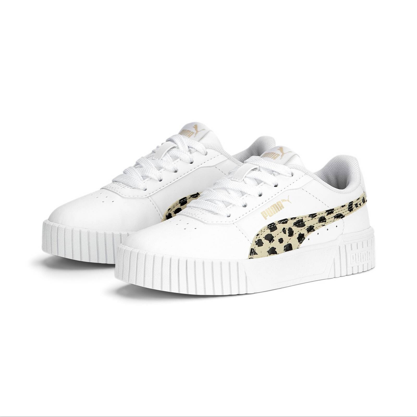 Buty sportowe dziewczce Puma CARINA 2.0 ANIMAL PS biae 39202501