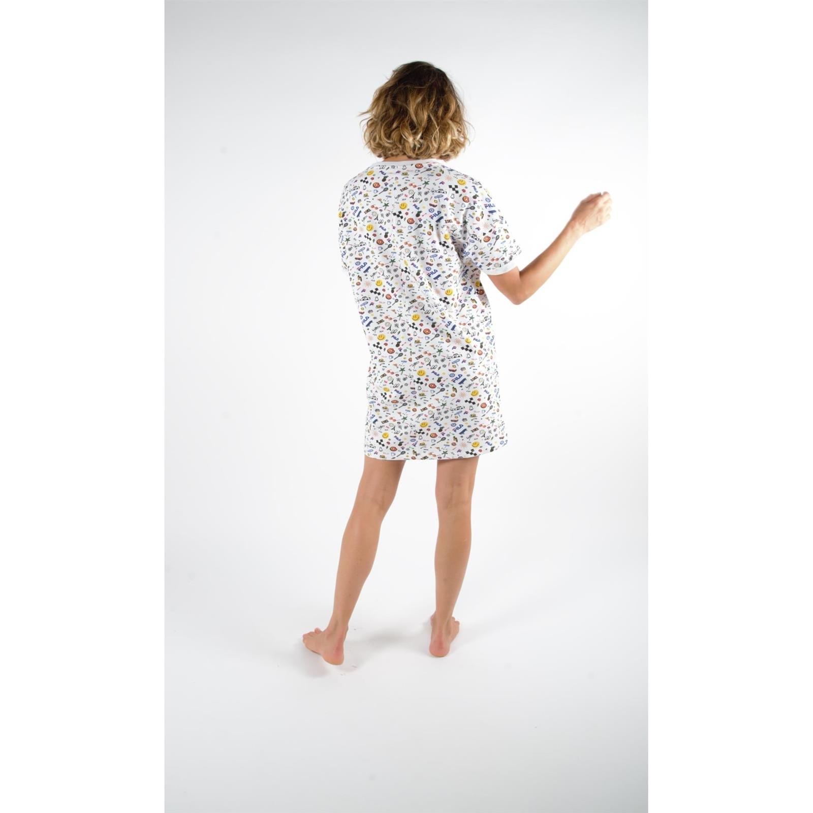 Piama damska Fila DRESS FRENCH TERRY STRETCH biaa FPS4051-300
