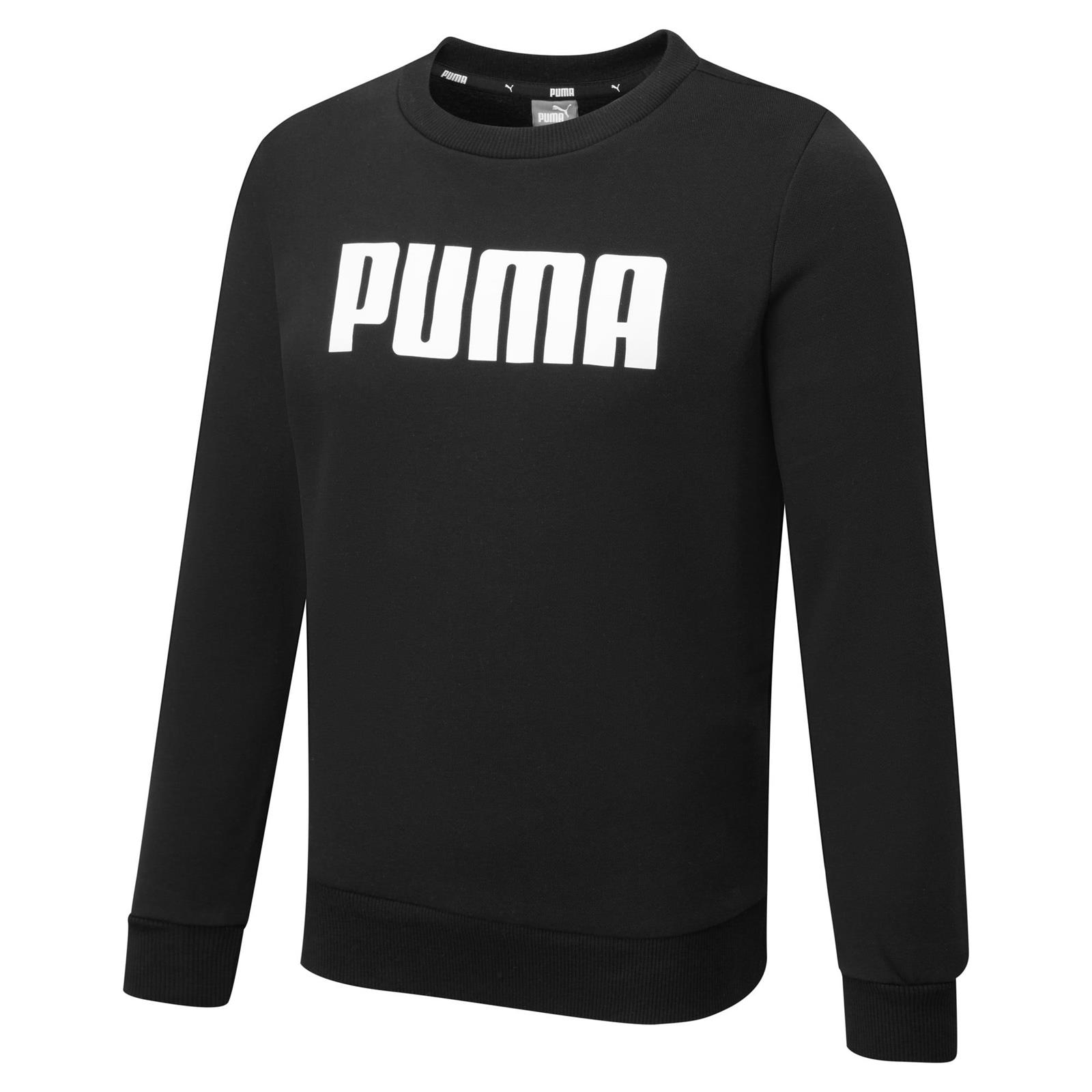 Bluza dziewczca Puma ESS CREW FL czarna 84759501