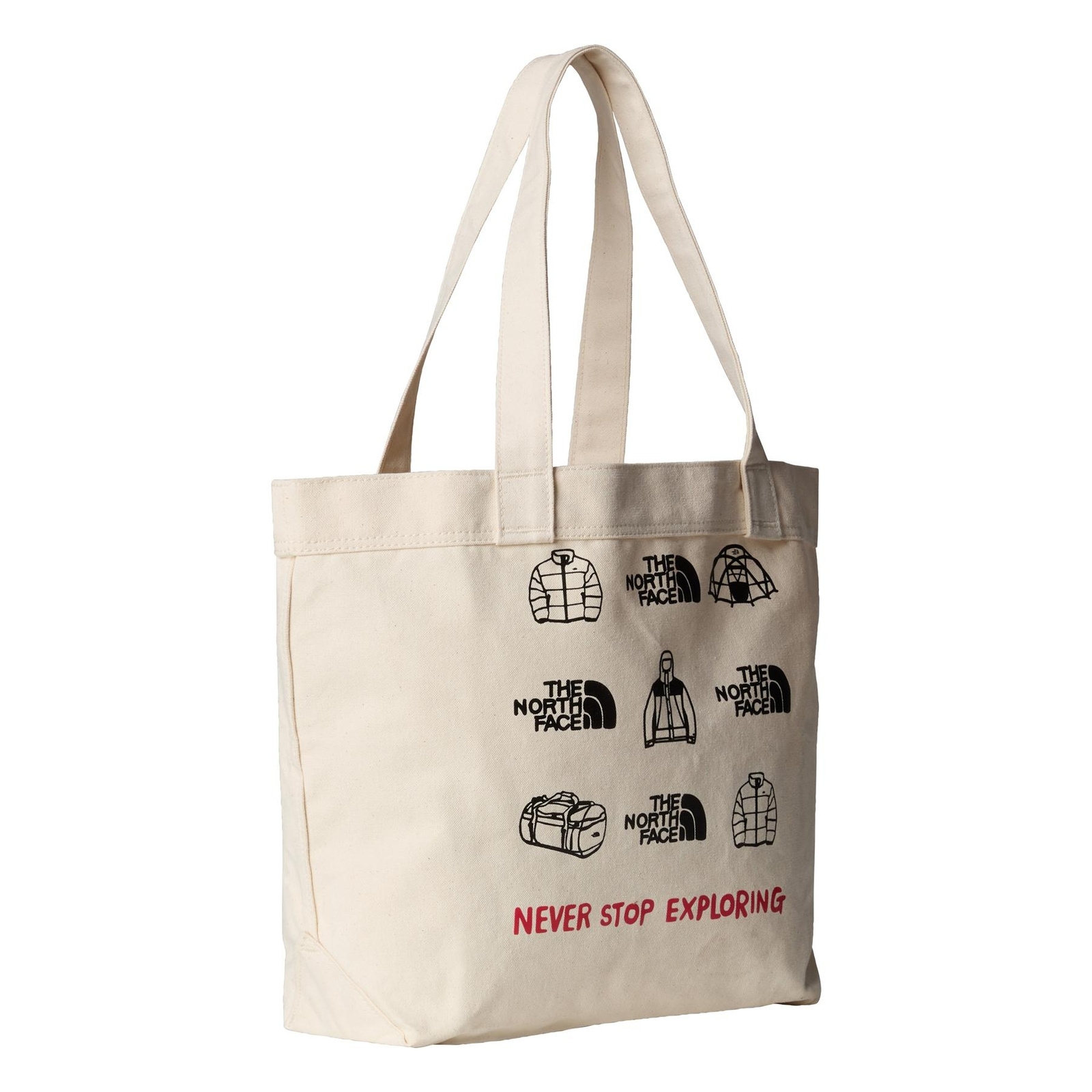 Bawełniana torba unisex The North Face COTTON TOTE beżowa NF0A3VWQBUO