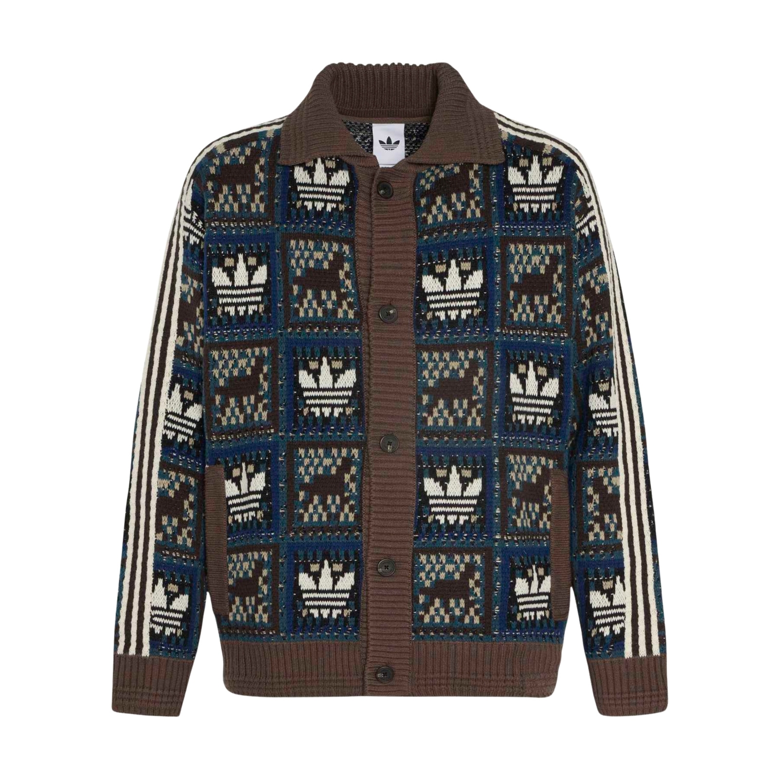 Sweter m�ski adidas CRAFTED wielokolorowy KT0715