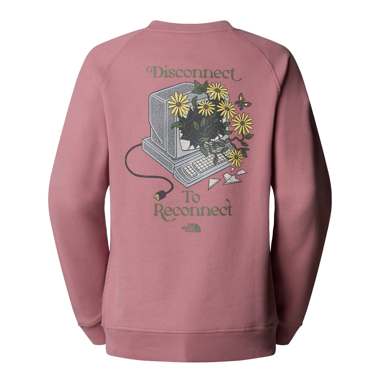 Bluza damska The North Face CONNECT RELAXED CREW różowa NF0A8E4JHCS