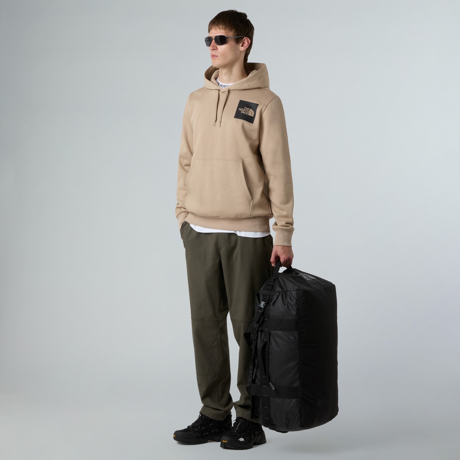 Bluza z kapturem męska The North Face FINE beżowa NF0A89EUBOX