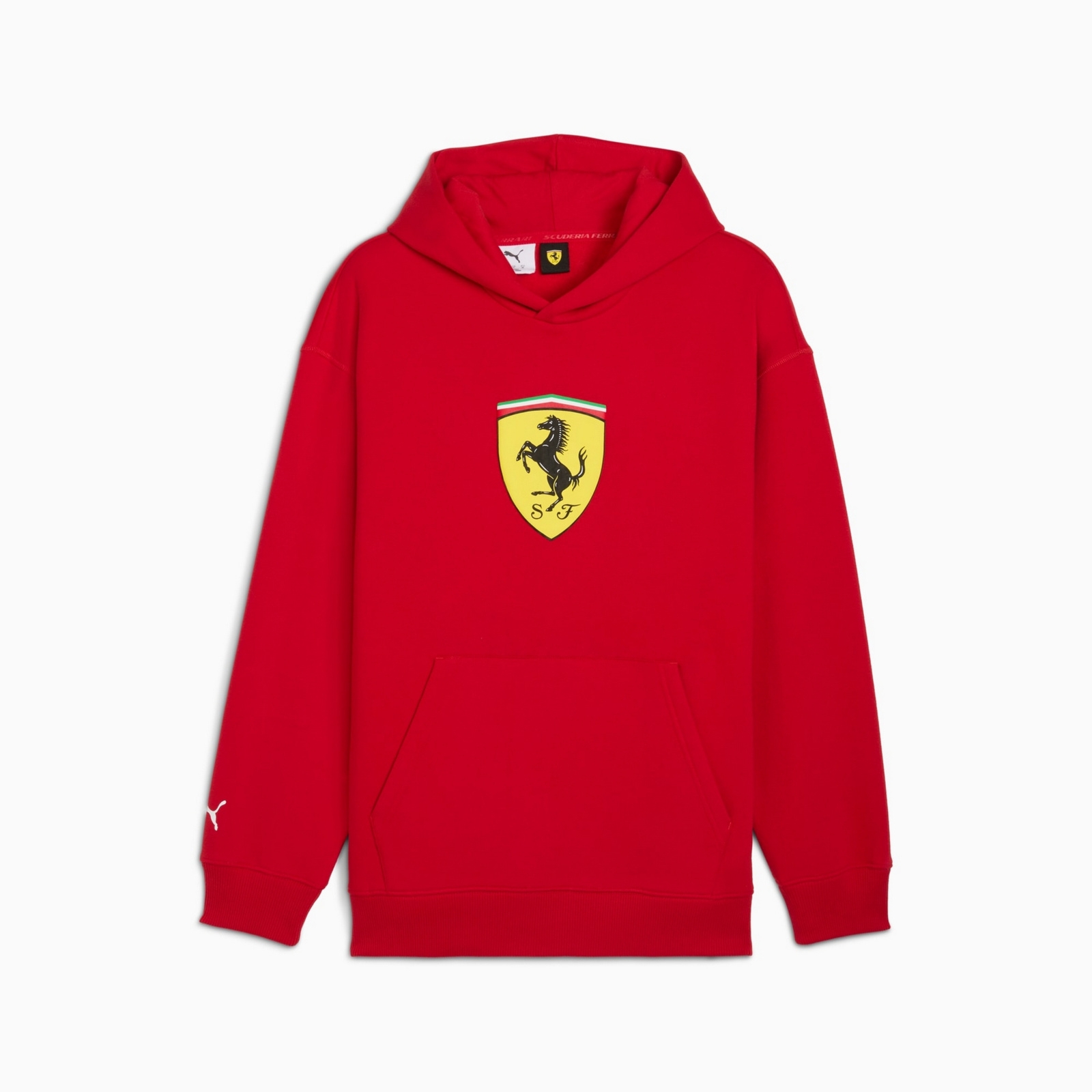 Bluza z kapturem mska Puma FERRARI SPORTSWEAR SHIELD czerwona 63278702