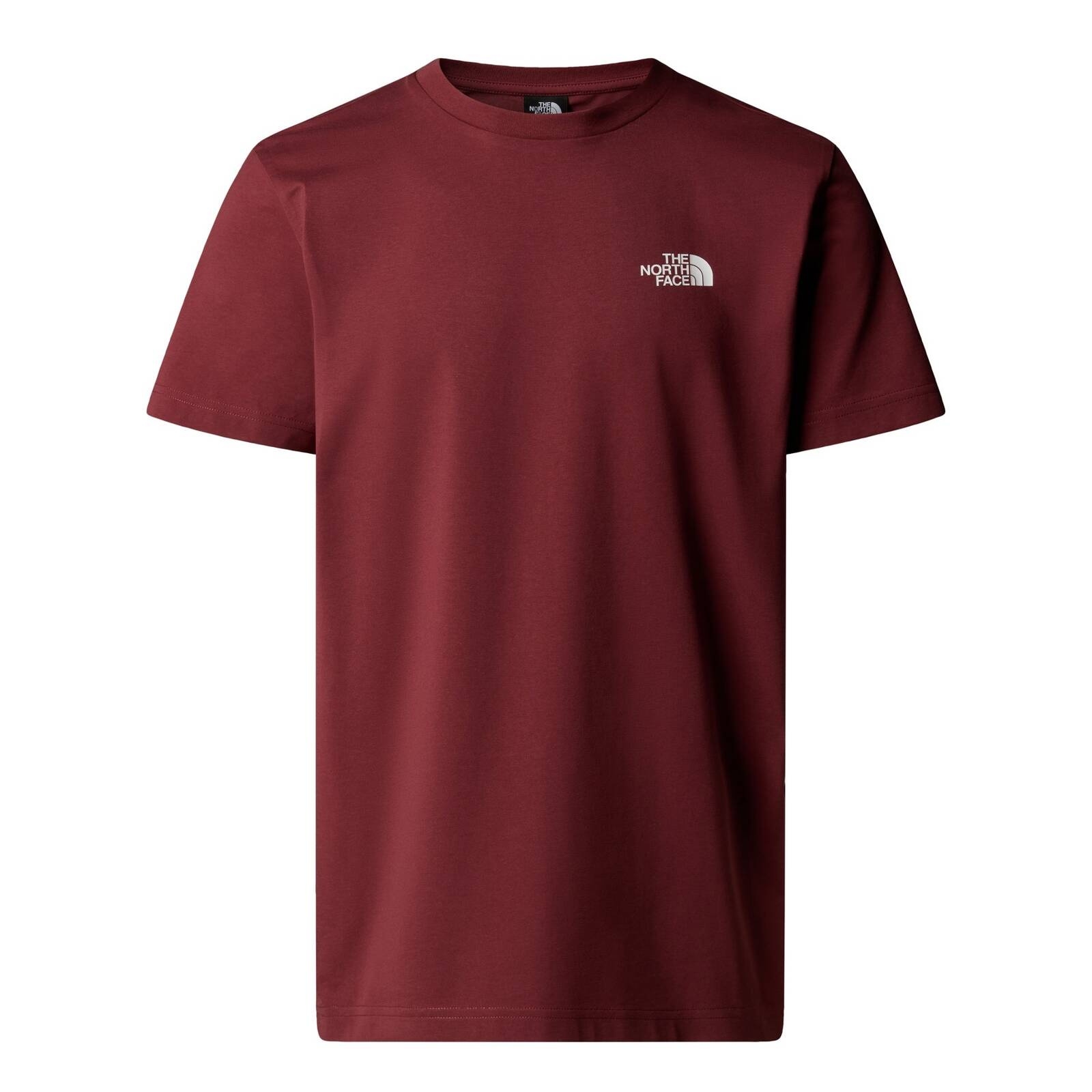 Koszulka mska The North Face SIMPLE DOME bordowa NF0A87NG0VO