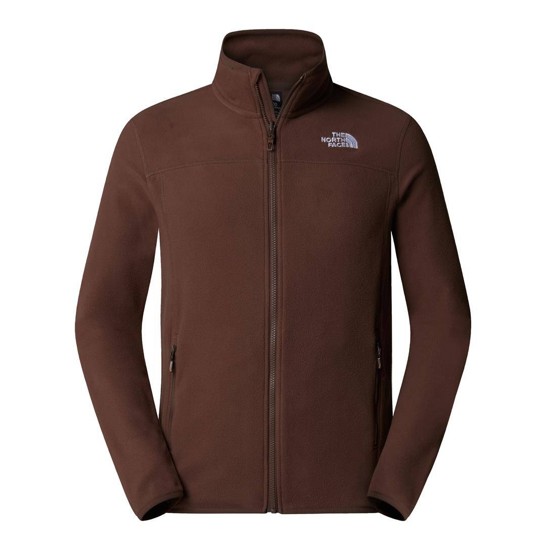 Polar mski The North Face 100 GLACIER FULL ZIP brzowy NF0A855X1OI