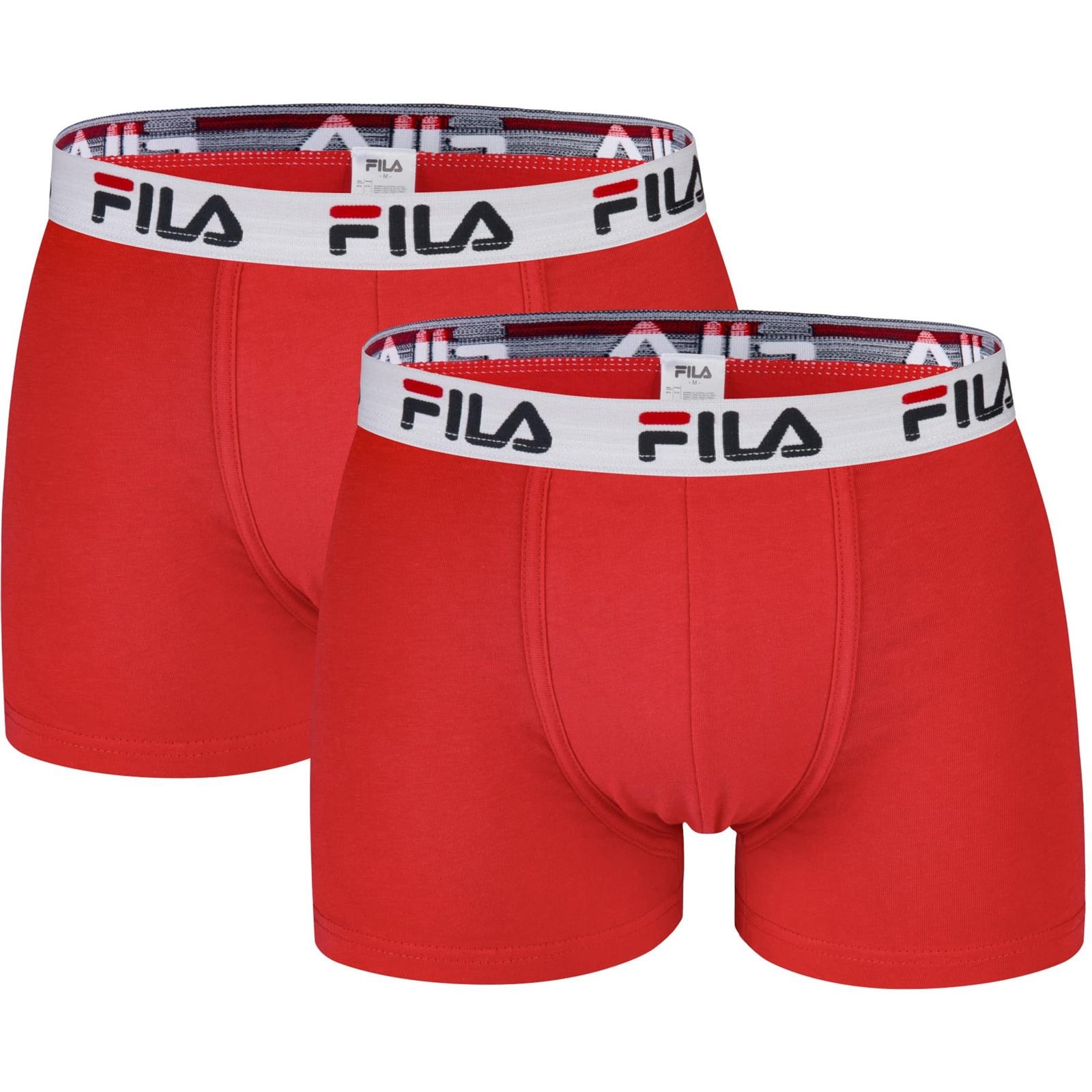 Bokserki mskie Fila BASIC 2-PAC czerwone FU5016-2-118