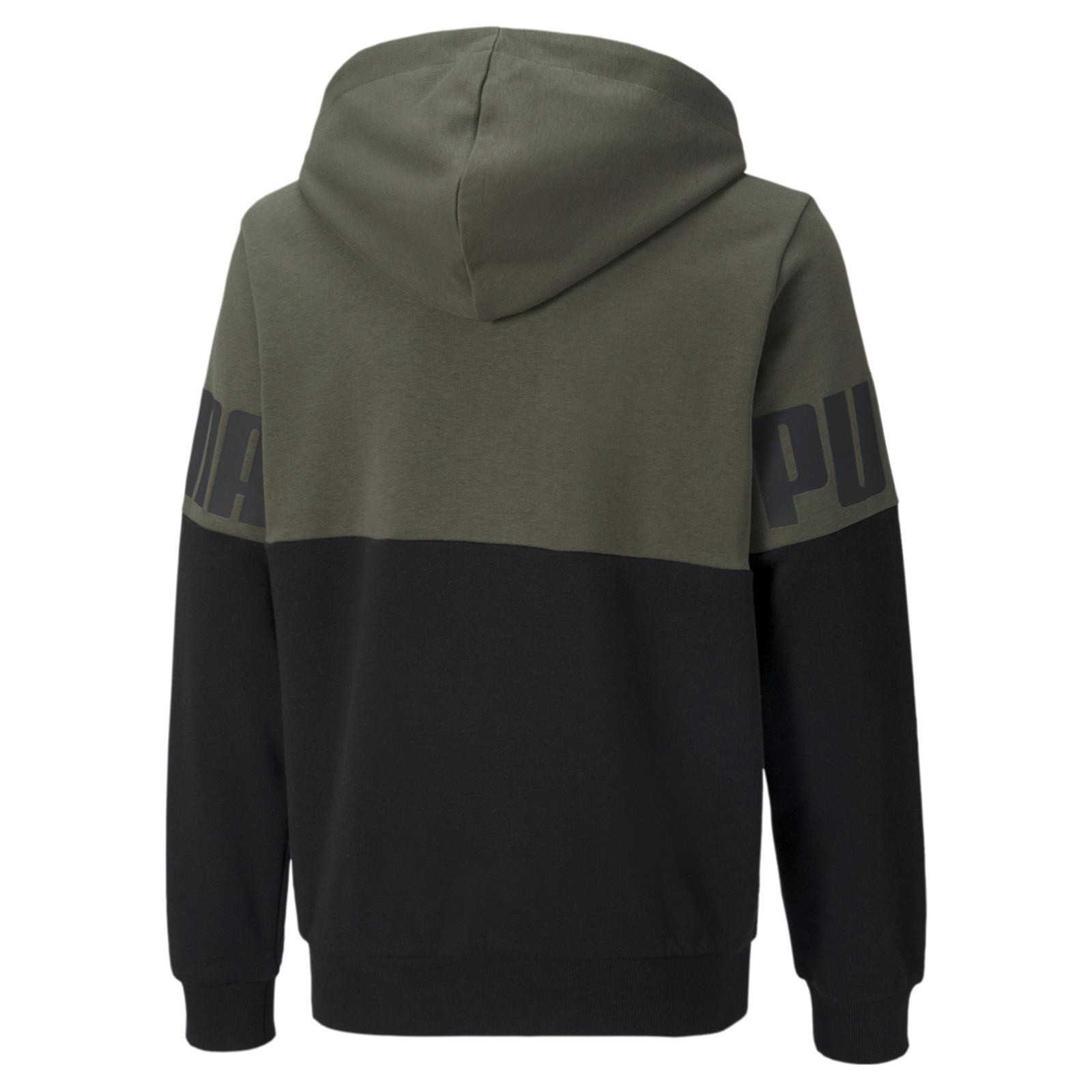 Bluza z kapturem ch�opi�ca Puma Power Colorblock czarna 58933844