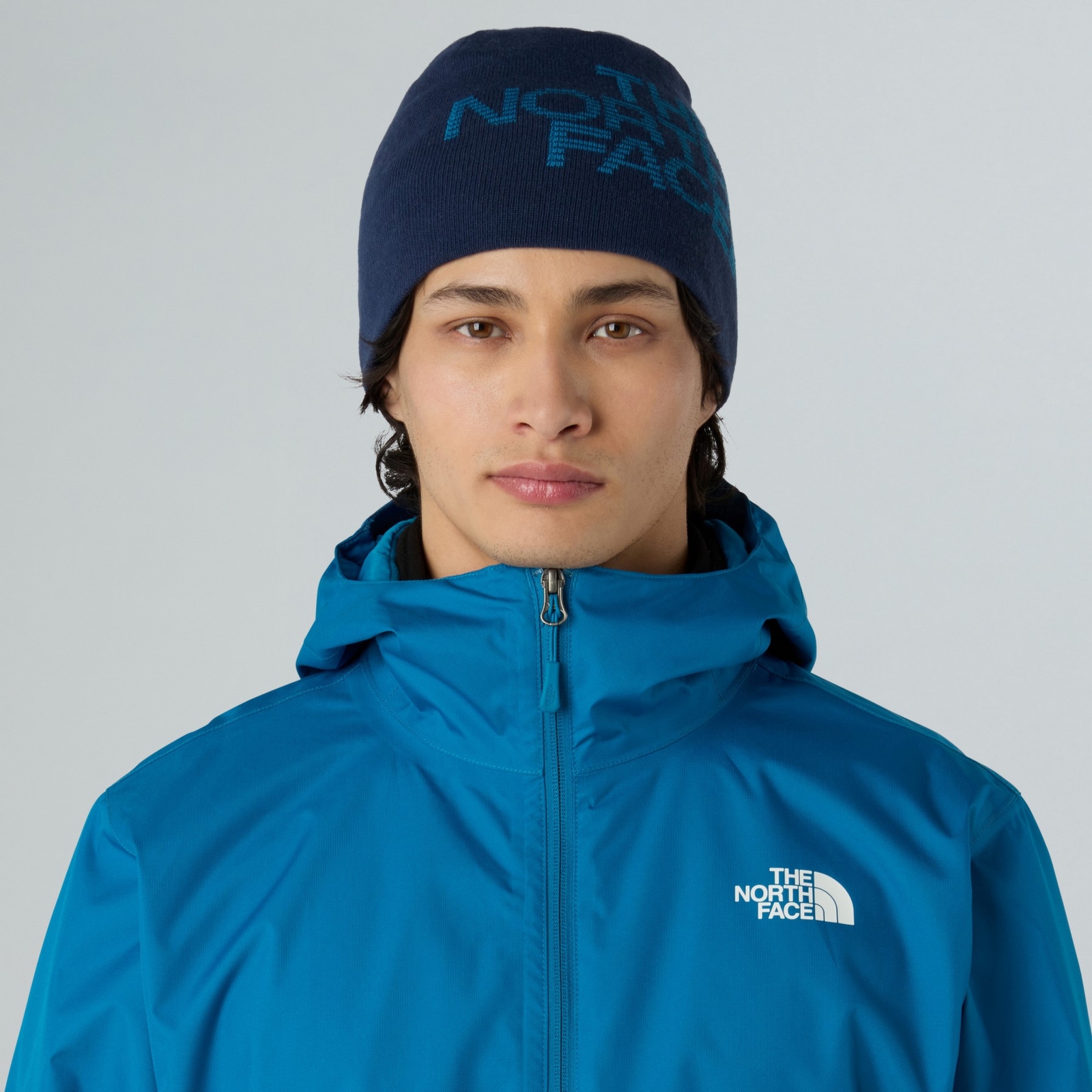 Czapka zimowa unisex The North Face REVERSIBLE HIGHLINE granatowa NF0A7WLADIA