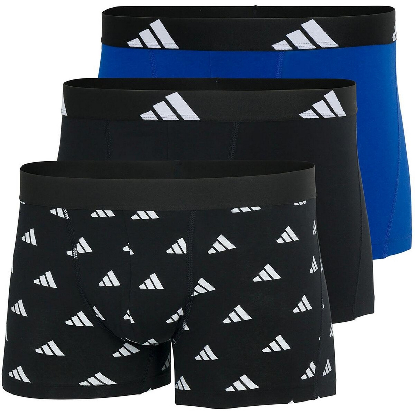Bokserki mskie adidas ACTIVE FLEX TRUNKS 3-PACK wielokolorowe 4AM002-913
