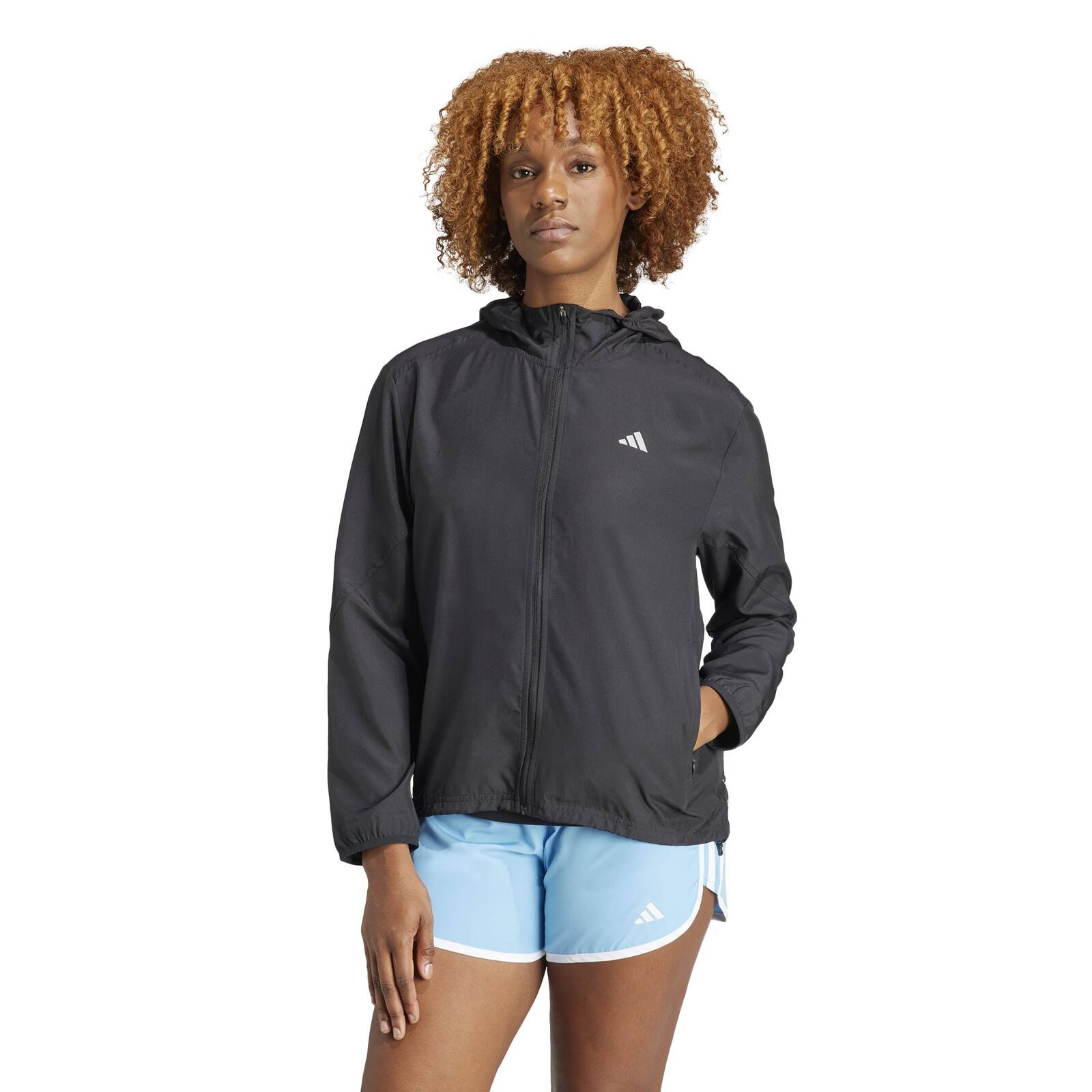 Kurtka z kapturem damska adidas RUN IT czarna IL7223