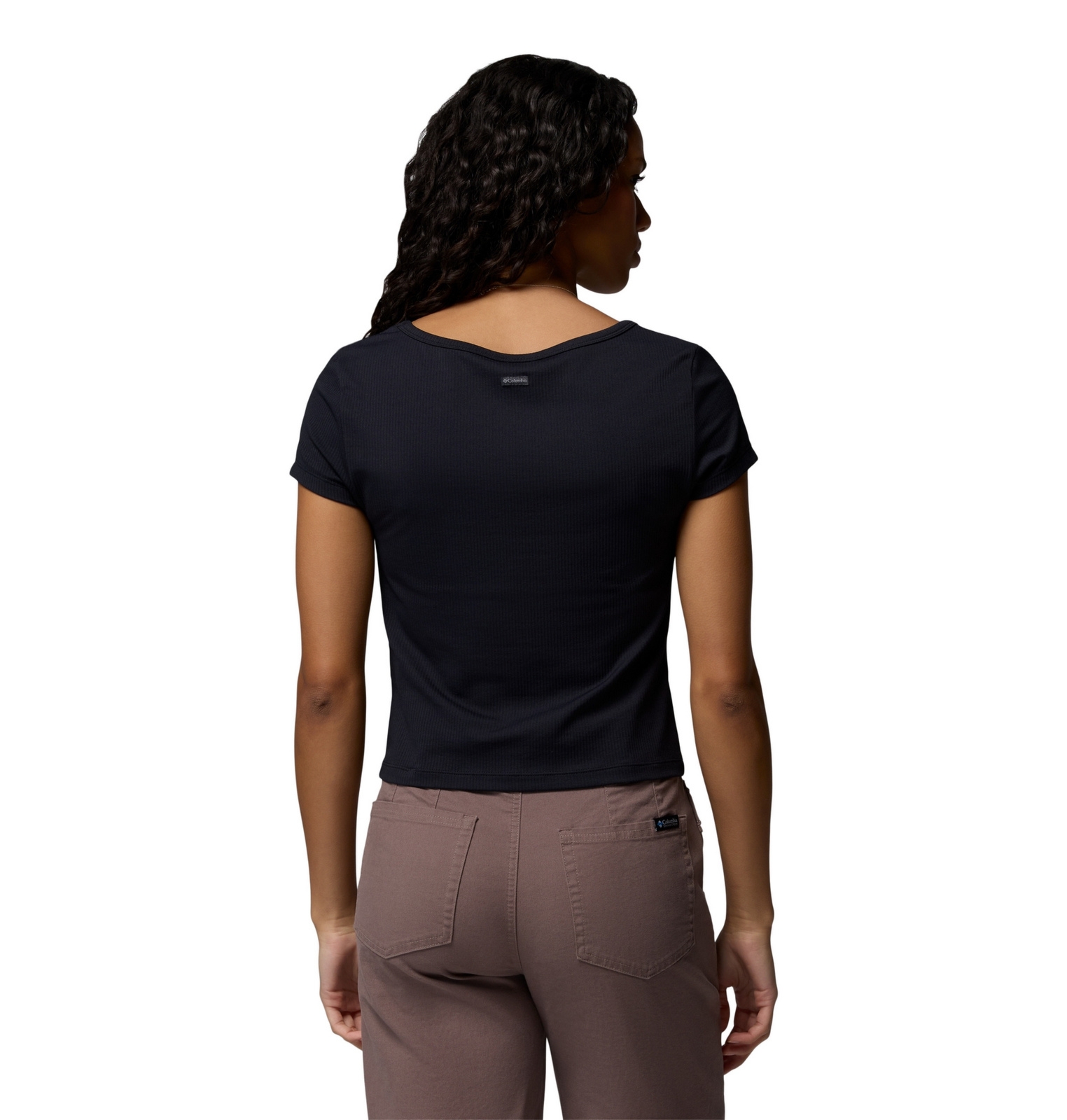 Koszulka damska Columbia PINETOWN CANYON RIB czarna 2156641010