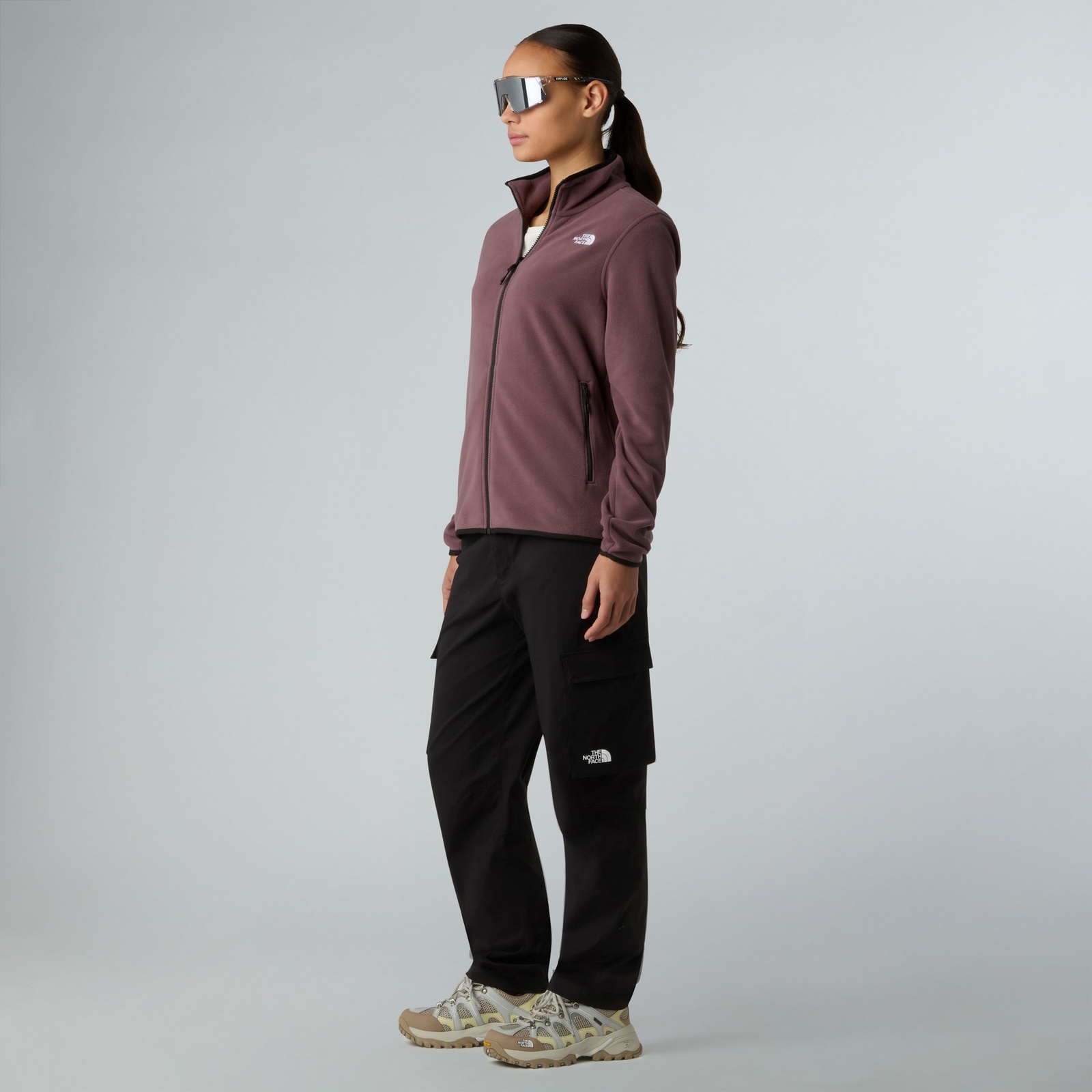 Polar damski The North Face GLACIER FLEECE fioletowy NF0A8D2FBQ7