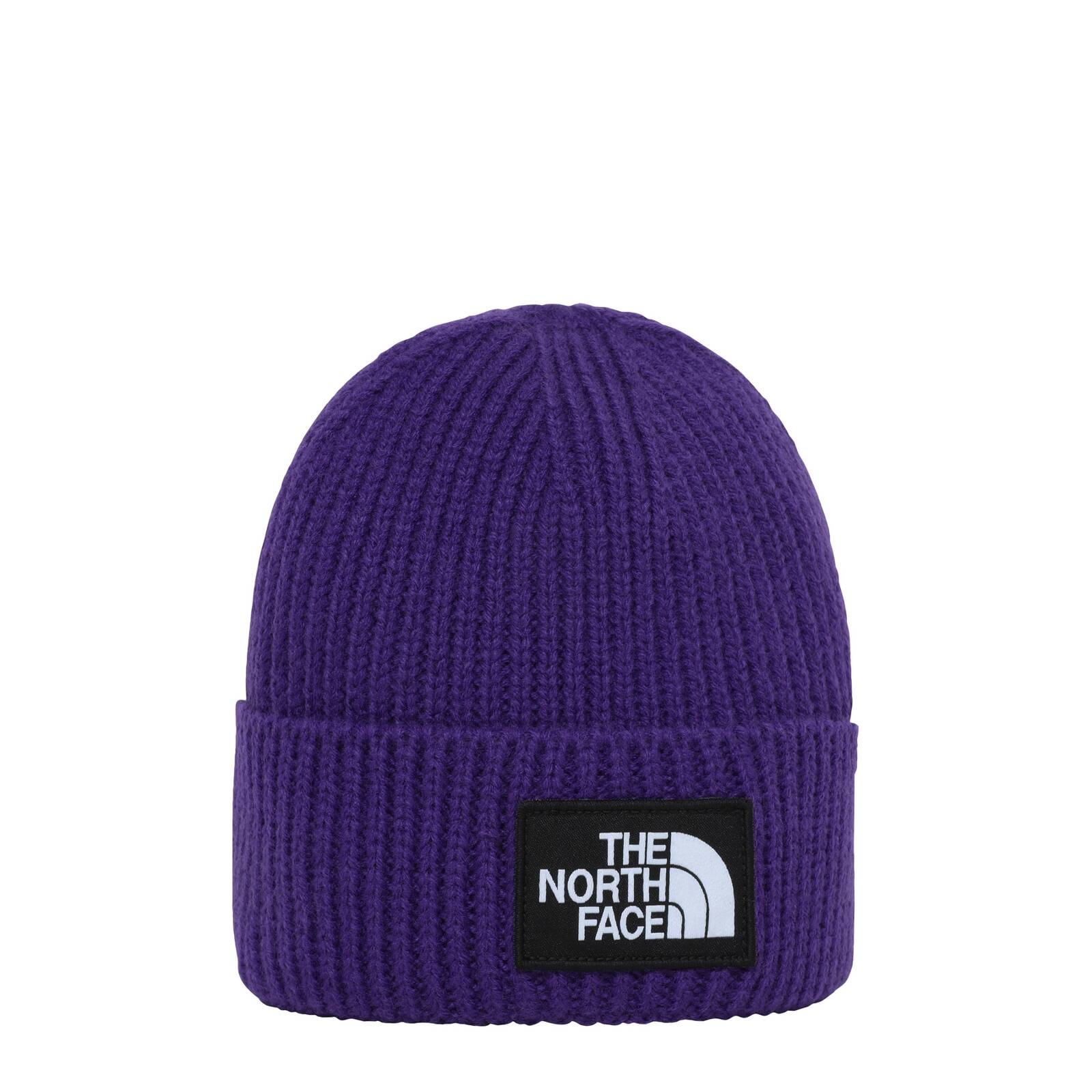 Czapka zimowa unisex The North Face LOGO CUFFED BEANIE fioletowa NF0A3FJXNL4