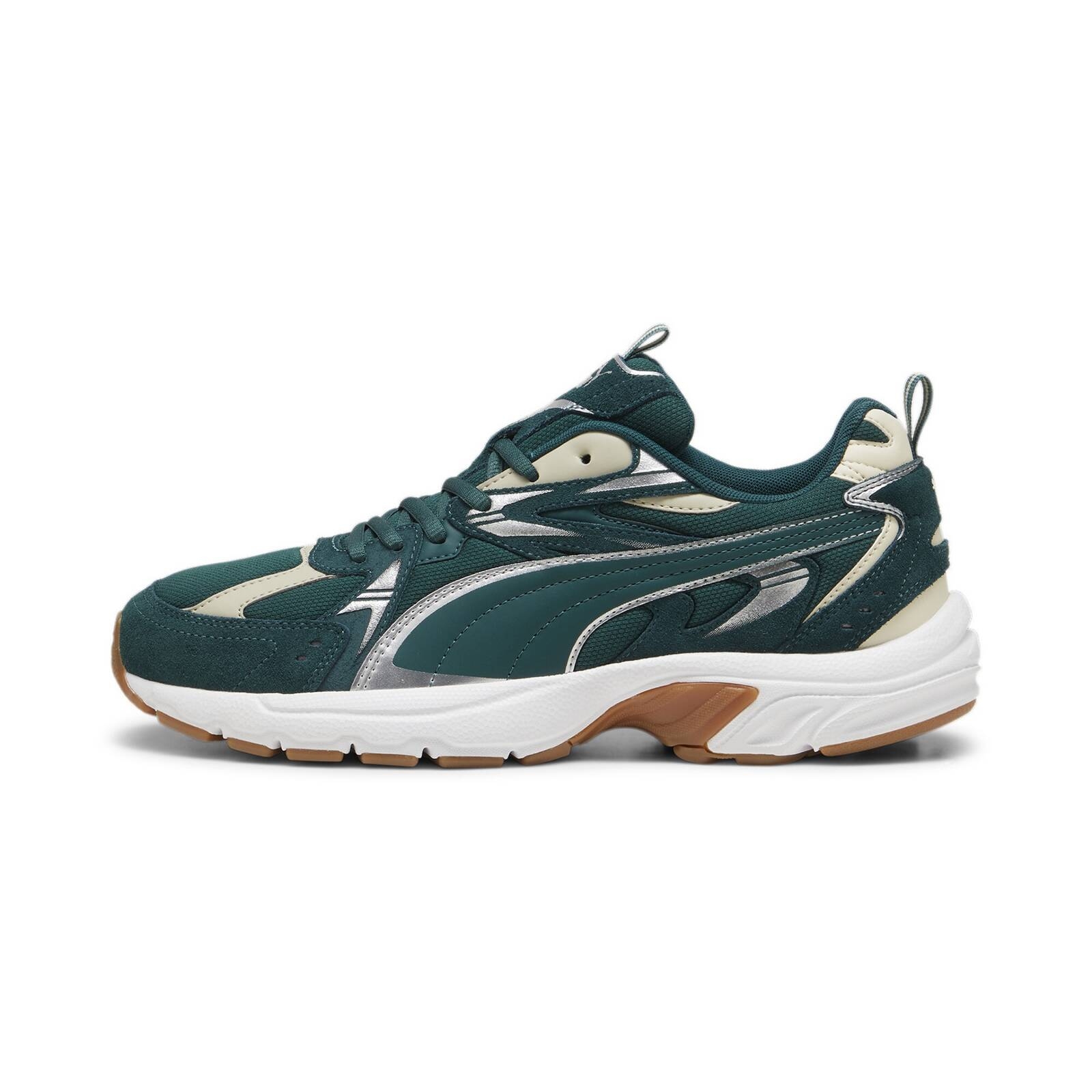 Buty sportowe mskie Puma MILENIO TECH SUEDE zielone 39348908