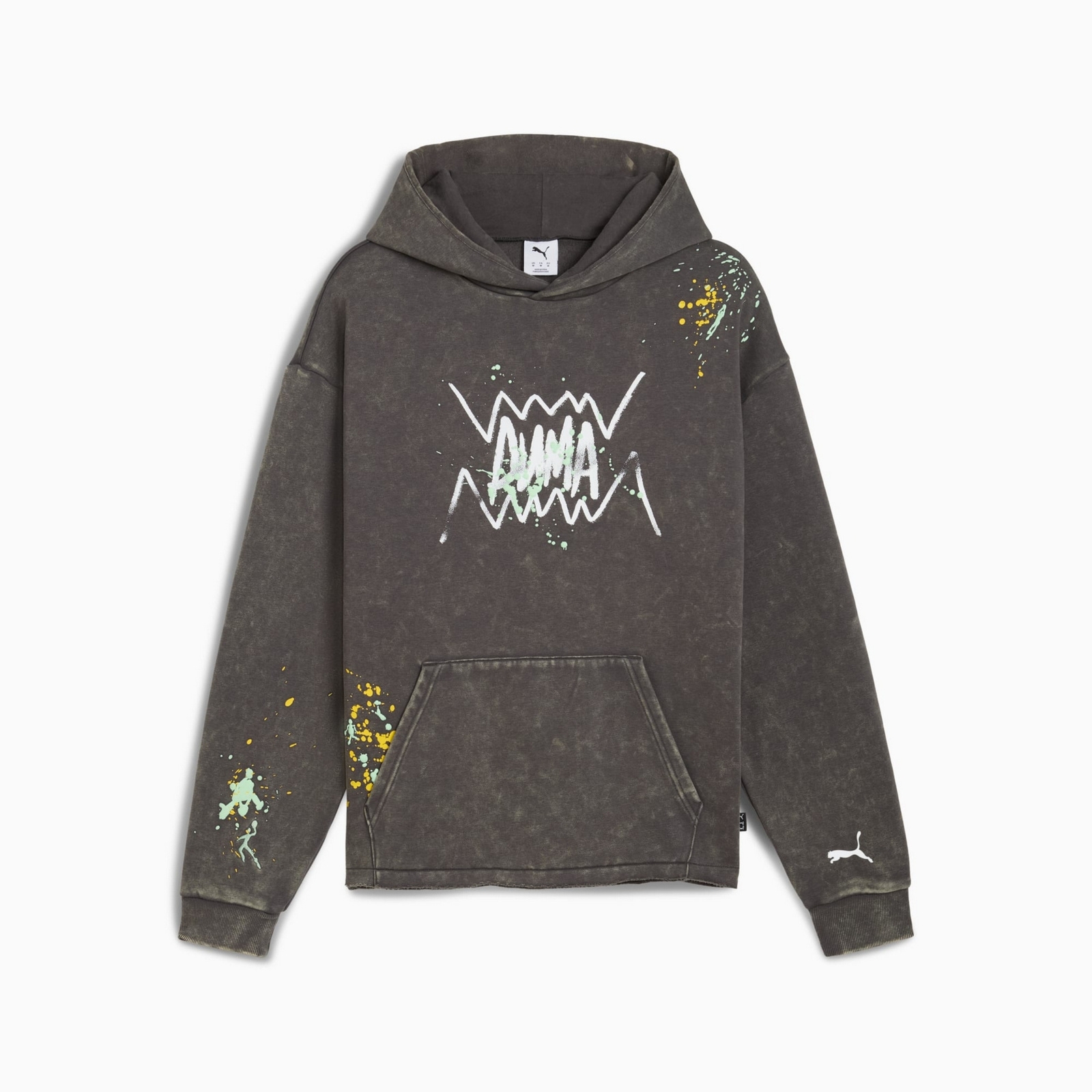 Bluza z kapturem mska Puma POINTS IN THE PAINT szara 63282801