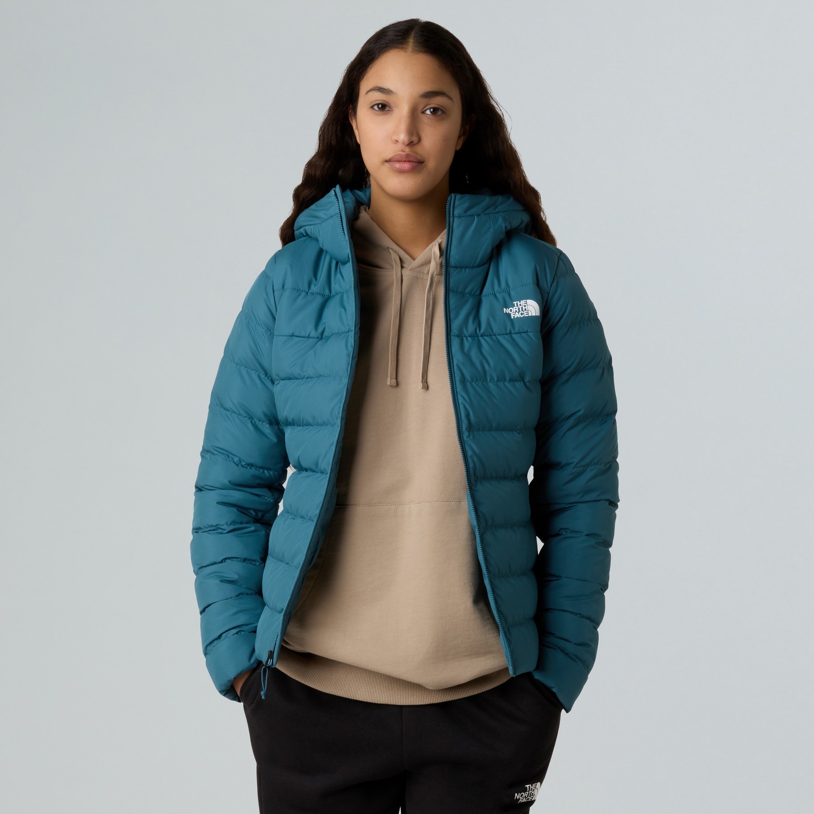 Kurtka z kapturem damska The North Face ACONCAGUA 3 niebieska NF0A84IVBQ5