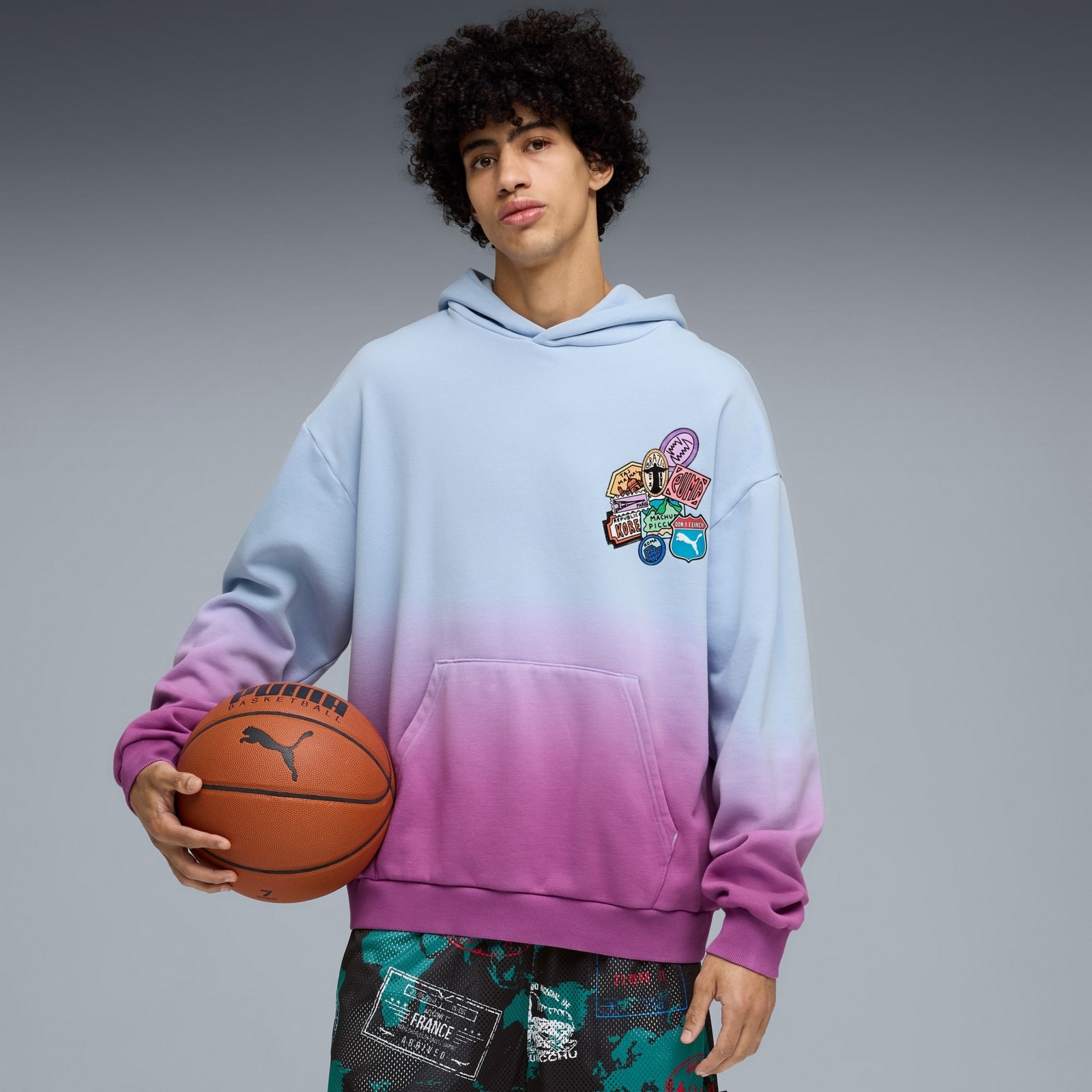 Bluza z kapturem m�ska Puma THE ATW DYLAN wielokolorowa 63506401