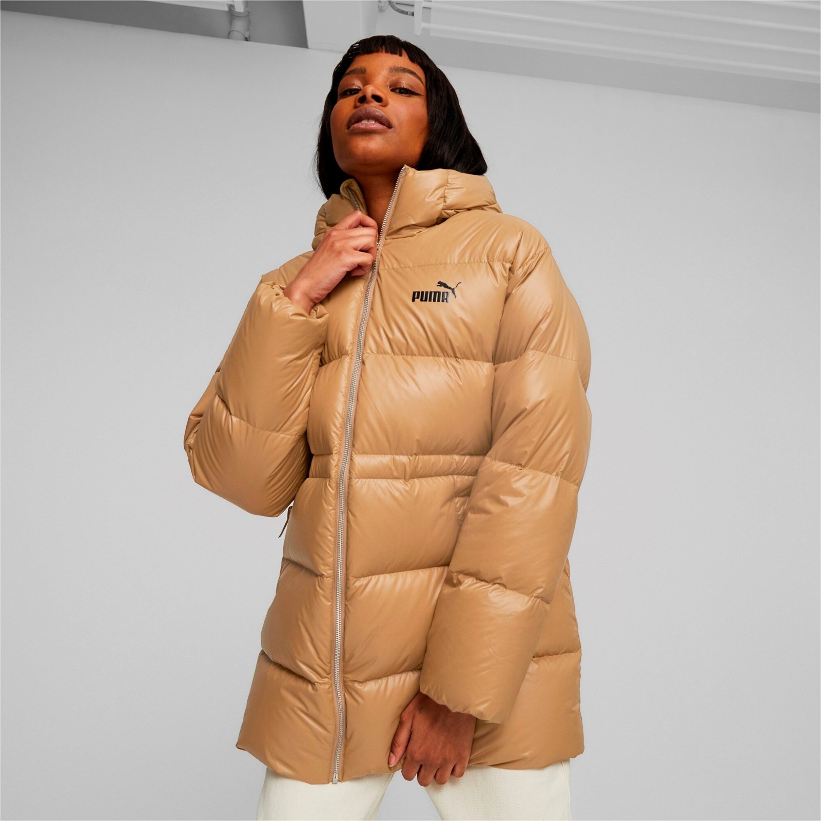 Kurtka z kapturem damska Puma STYLE HOODED DOWN beowa 67536885