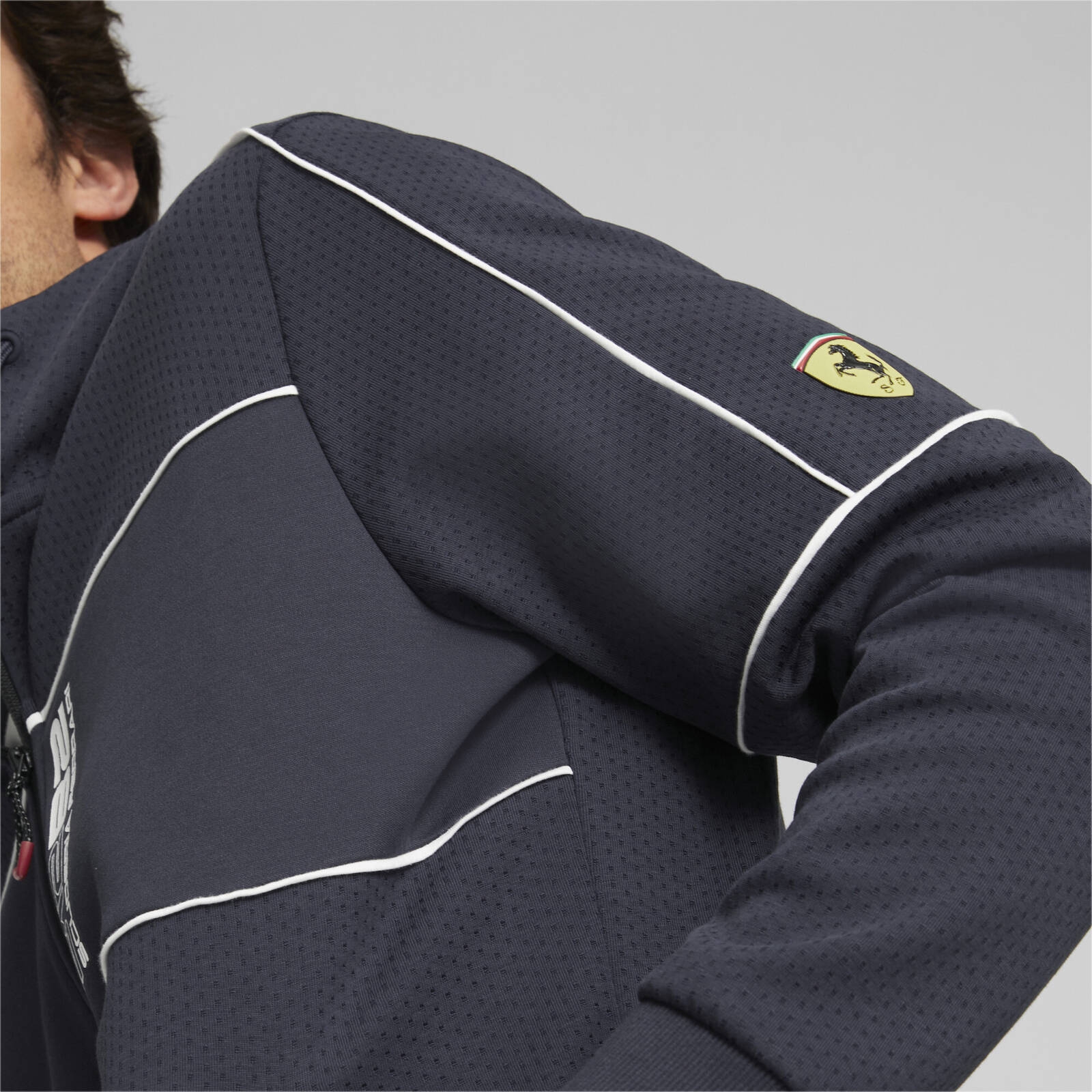 Bluza z kapturem mska Puma FERRARI RACE granatowa 53582908