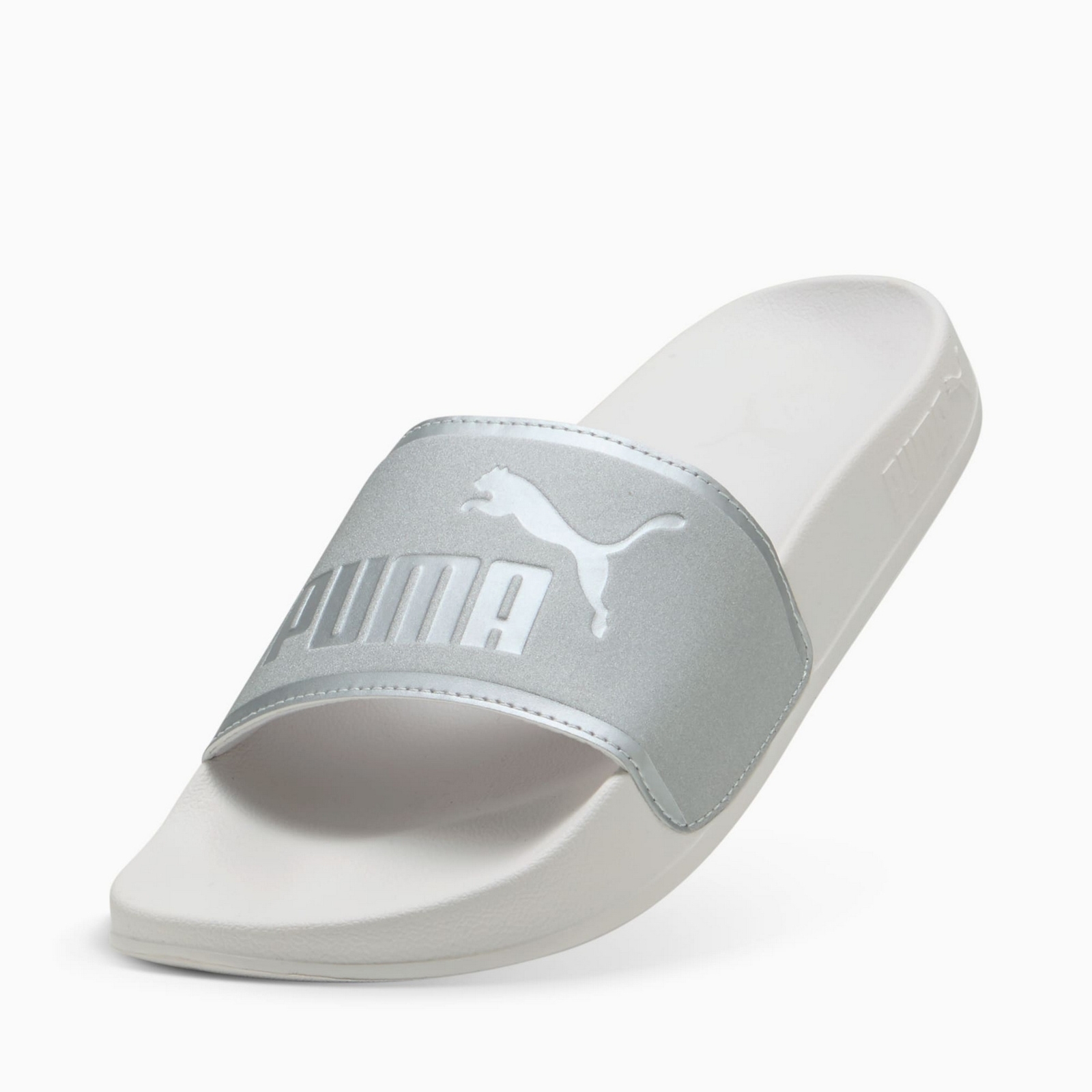 Klapki damskie Puma LEADCAT 2.0 AQUA METALLICS srebrne 40170701