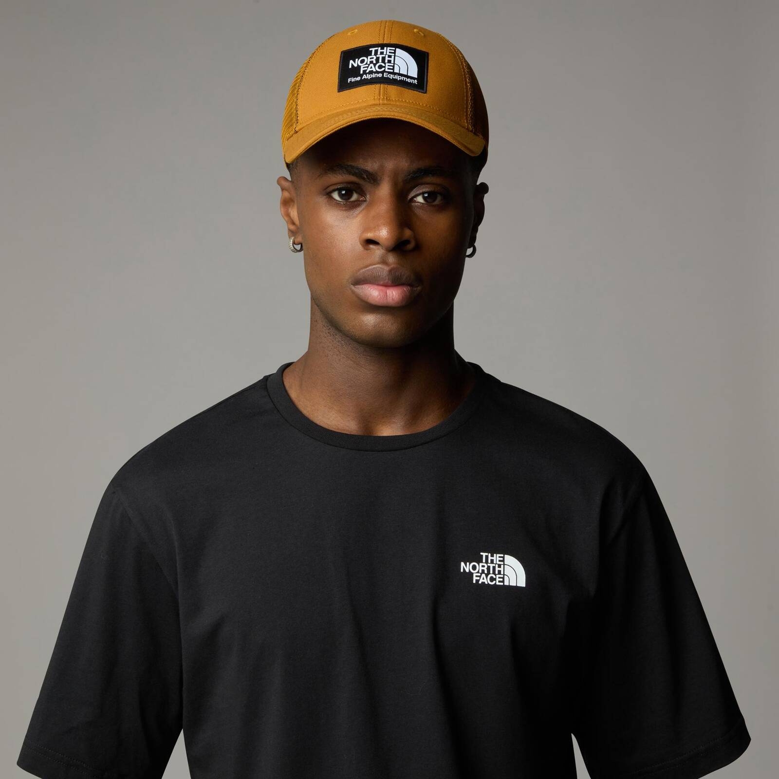 Czapka z daszkiem unisex The North Face MUDDER TRUCKER brązowa NF0A5FXAVC7