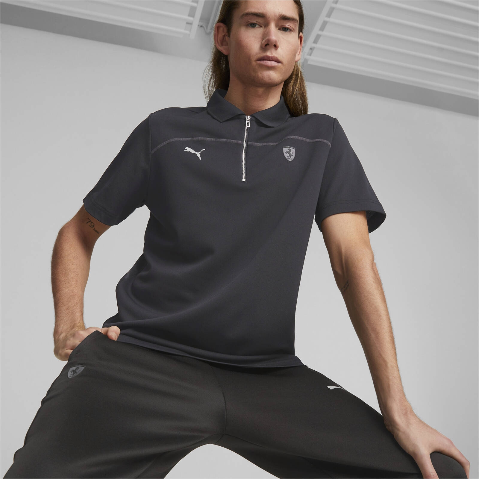 Koszulka polo mska Puma FERRARI STYLE czarna 53833001