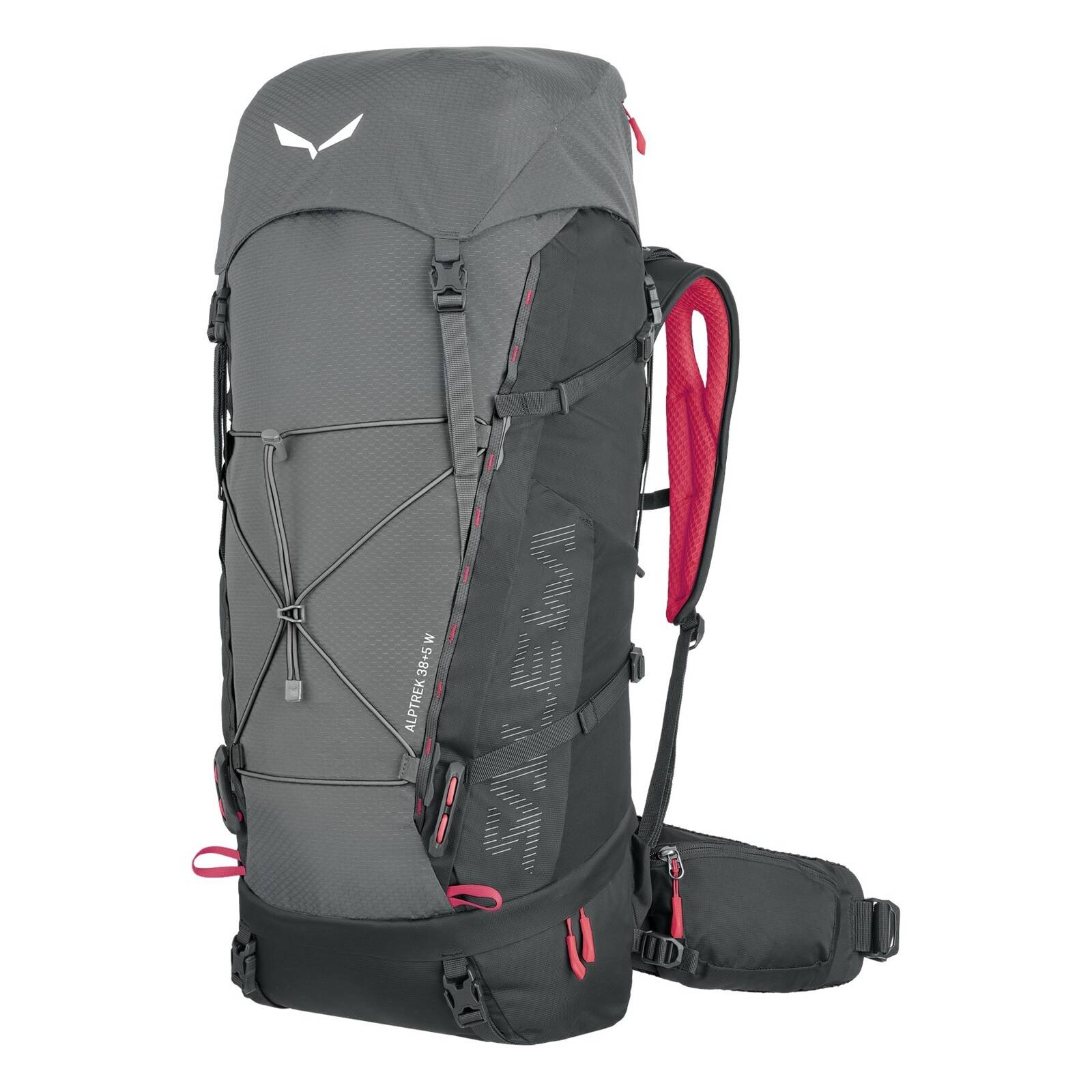 Plecak trekkingowy damski Salewa ALPTREK 38+5 L szary 00-0000001257_0531