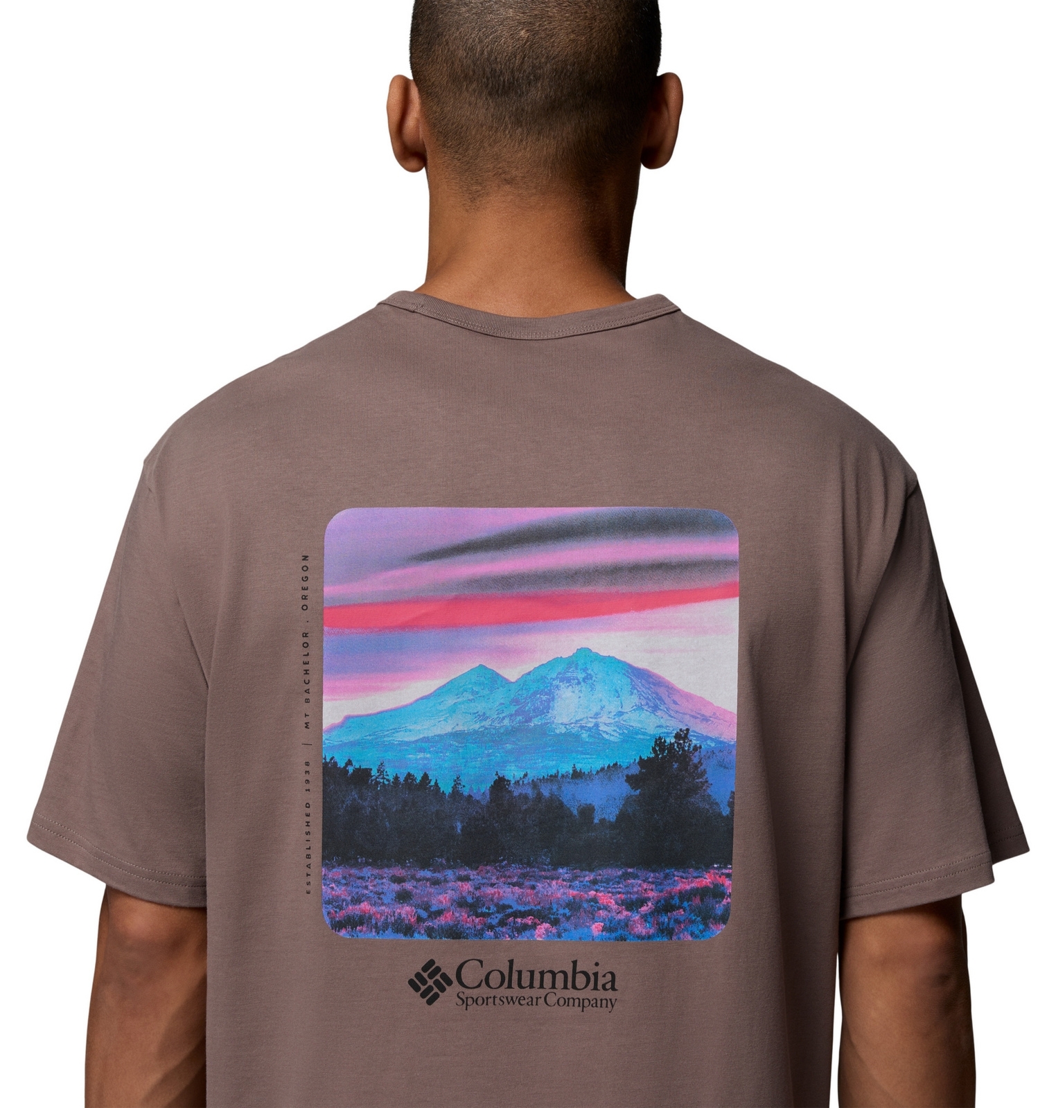 Koszulka m�ska Columbia CSC HEAVYWEIGHT BACK GRAPHIC br�zowa 2155041254