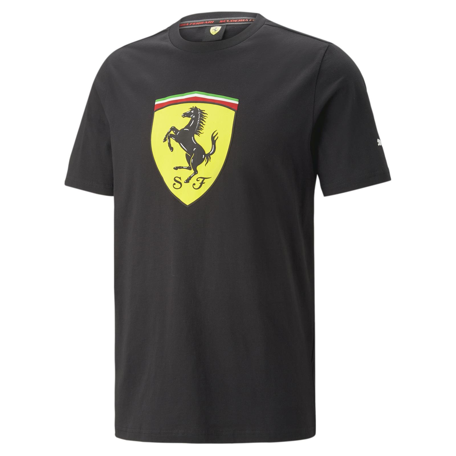 Koszulka mska Puma Ferrari Race Big Shield czarna 53817501