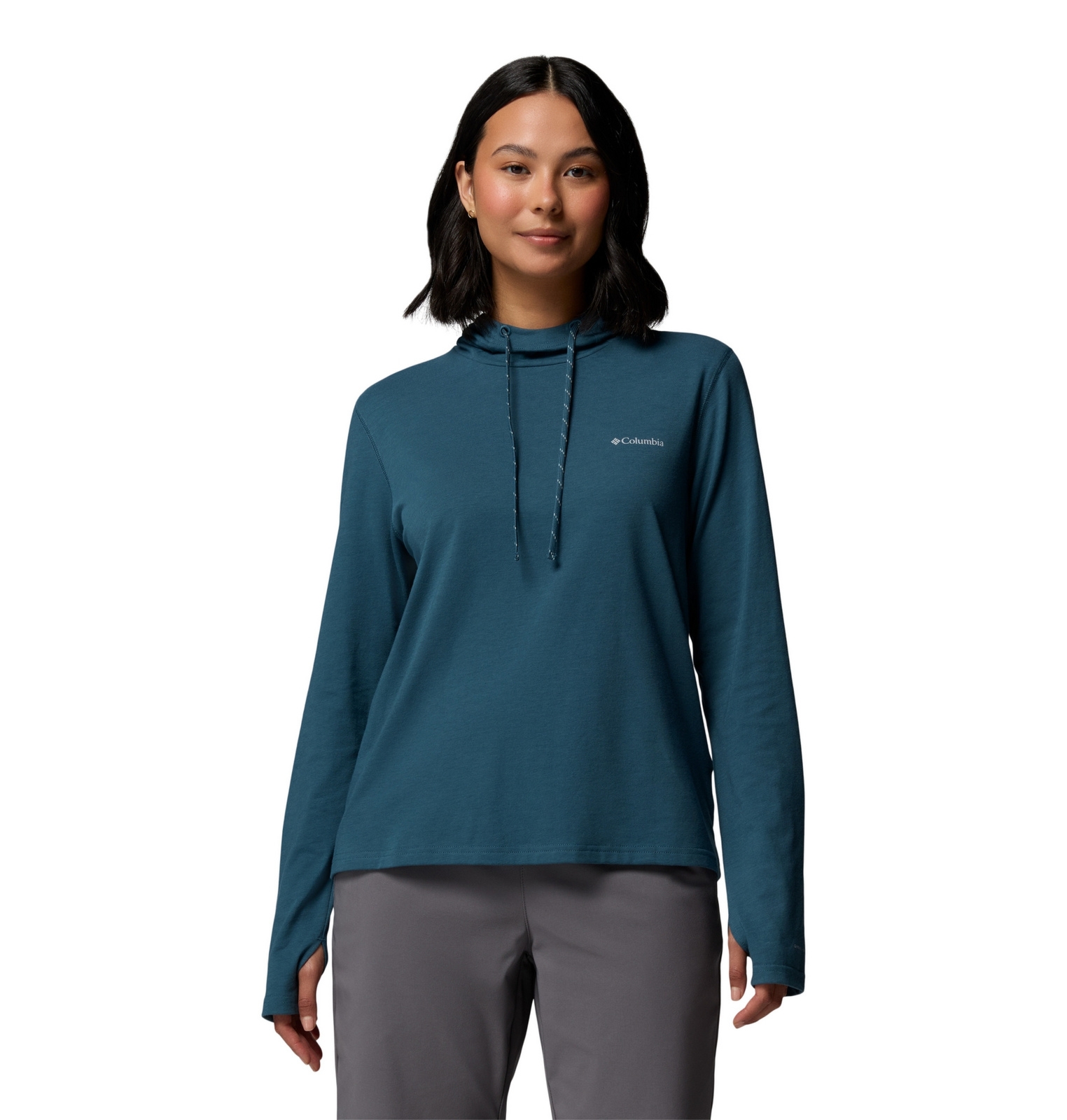 Bluza z kapturem damska Columbia SUN TREK granatowa 2145261429