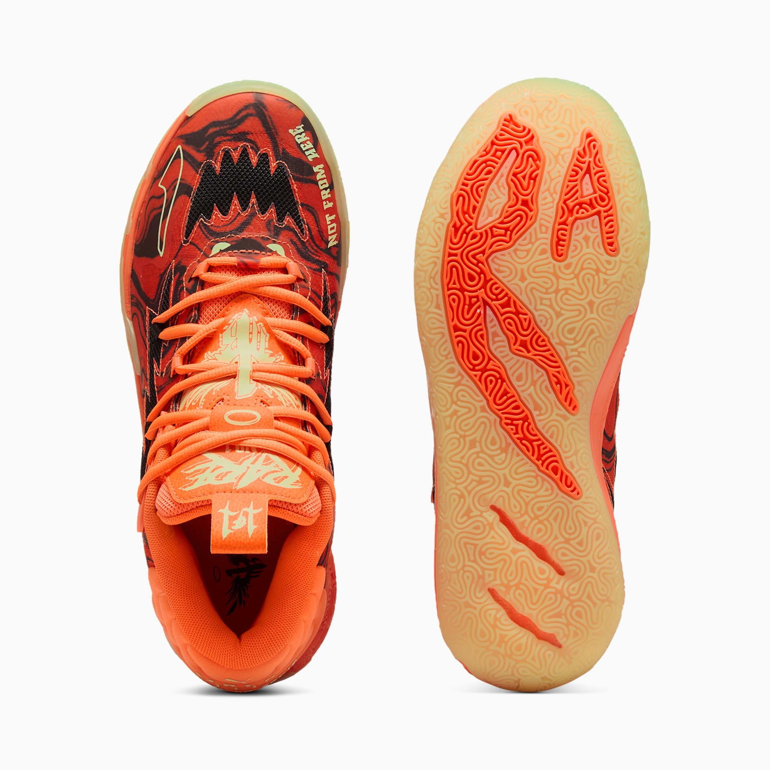 Buty do koszykwki mskie Puma MB.03 HALLOWEEN pomaraczowe 31117601