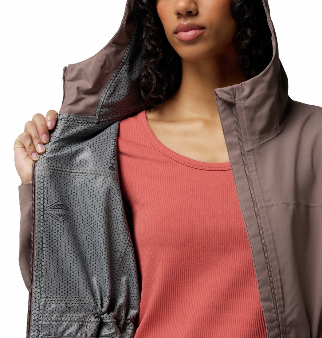 Kurtka wodoodporna damska Columbia WEEKEND ADVENTURE II br�zowa 2116374254