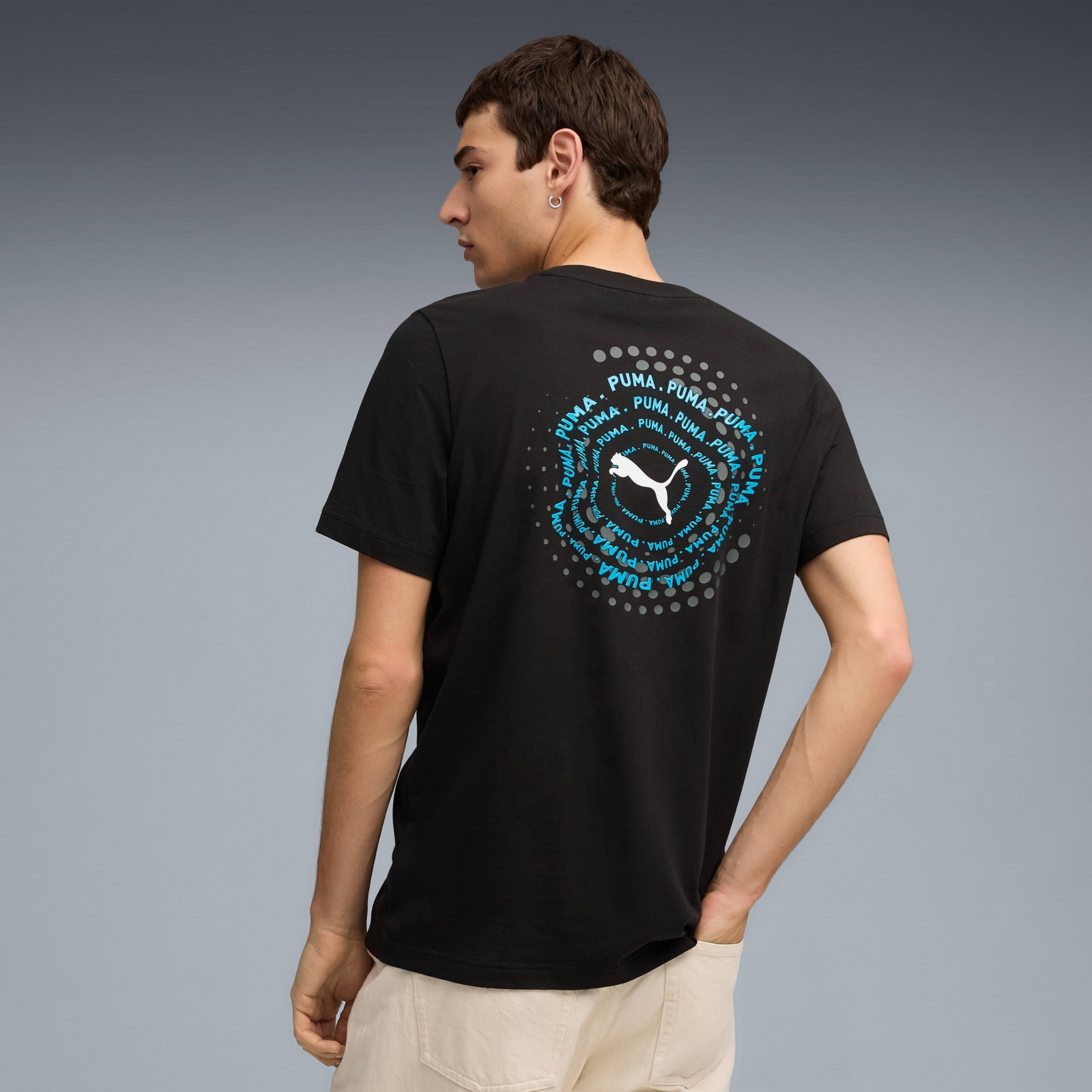 Koszulka m�ska Puma GRAPHIC EXECUTION czarna 68804201