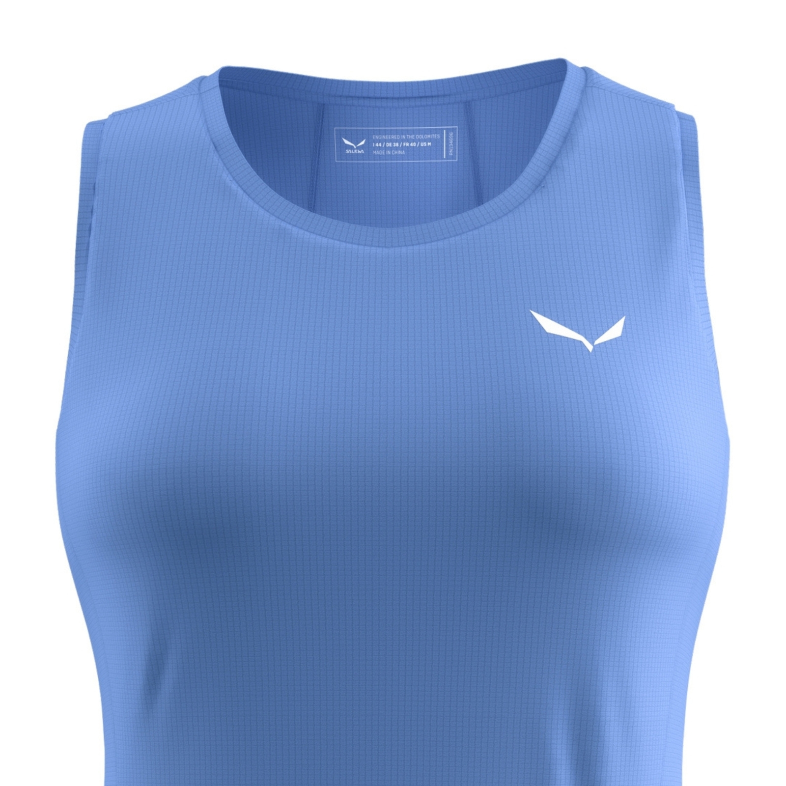 Tank top damski Salewa PUEZ SPORTY DRY niebieski 00-0000028634_3150