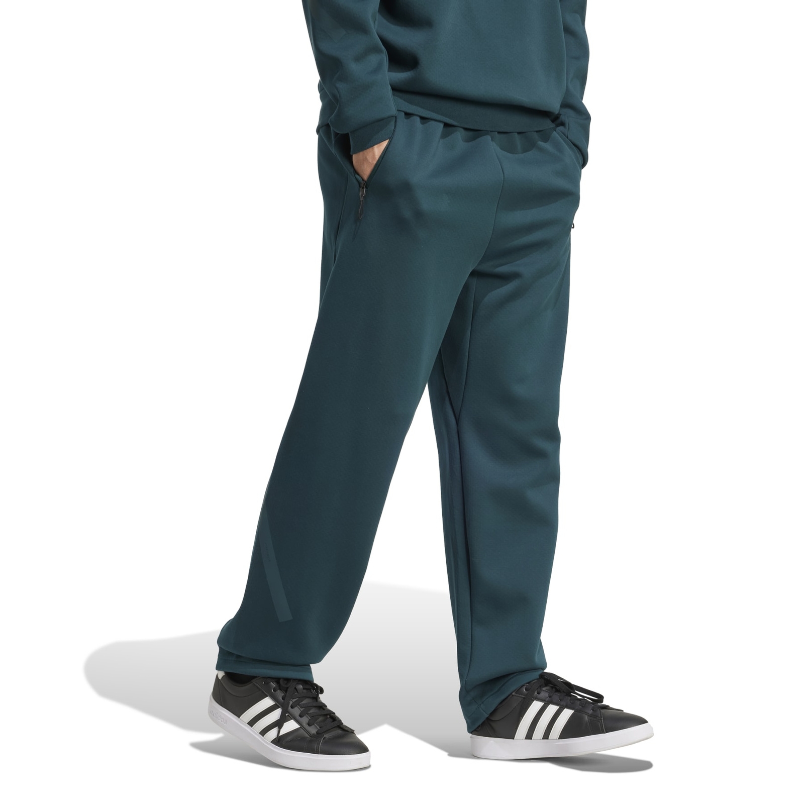 Spodnie dresowe mskie adidas Z.N.E. zielone JW4763