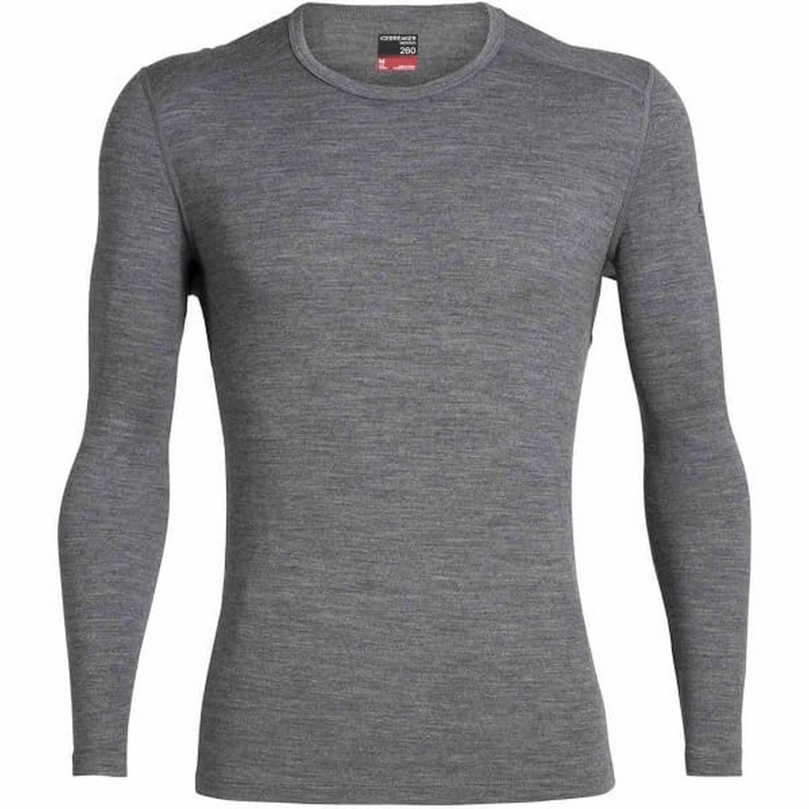 Longsleeve termiczny mski Icebreaker 260 TECH szary IB104371013