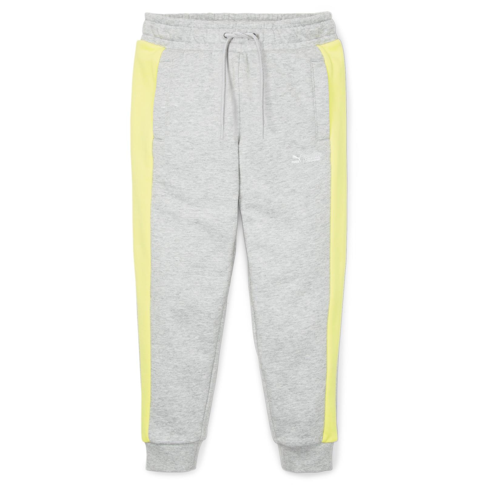 Spodnie dresowe dziecice Puma x SPONGEBOB T7 szare 53867704